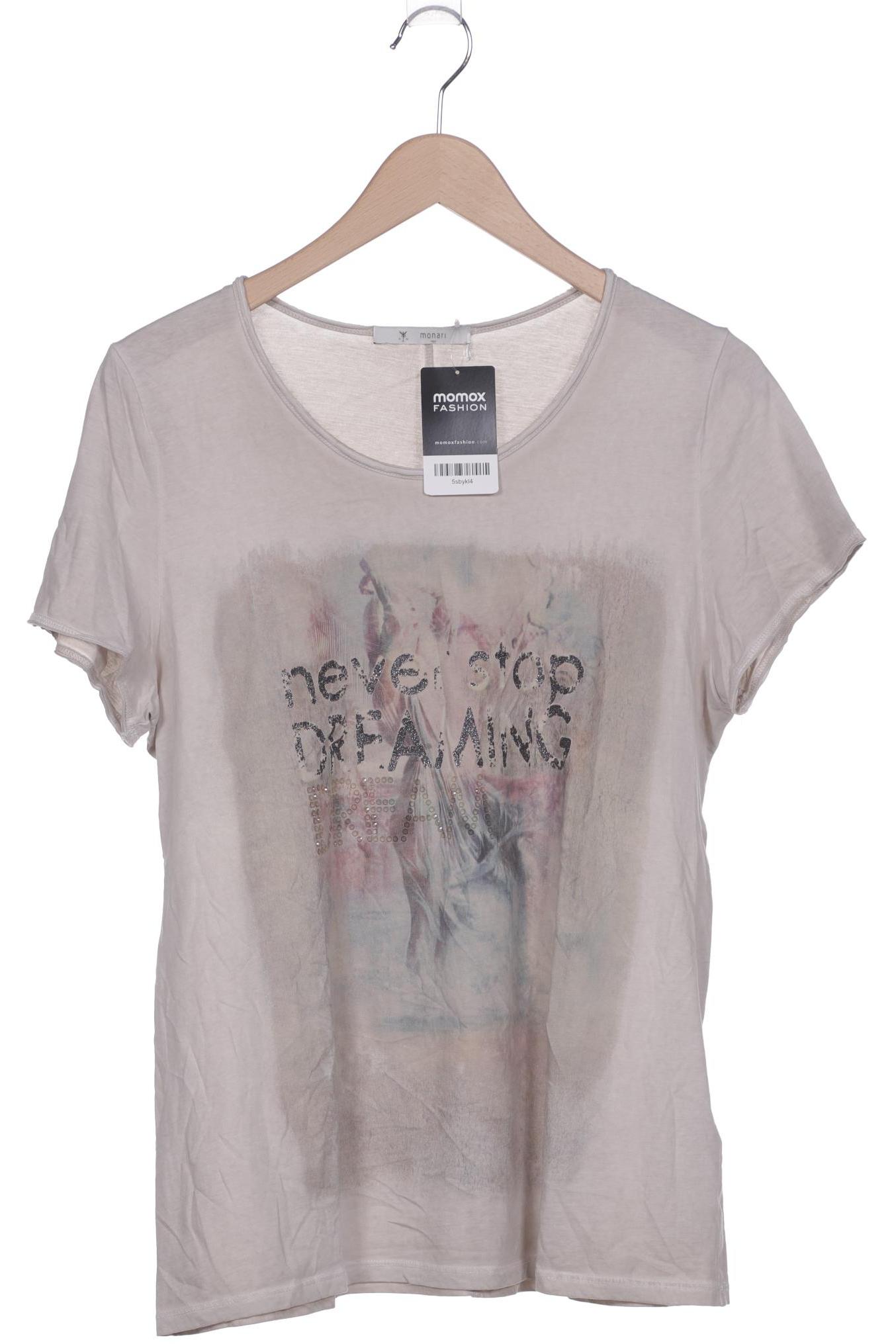 

monari Damen T-Shirt, beige, Gr. 42
