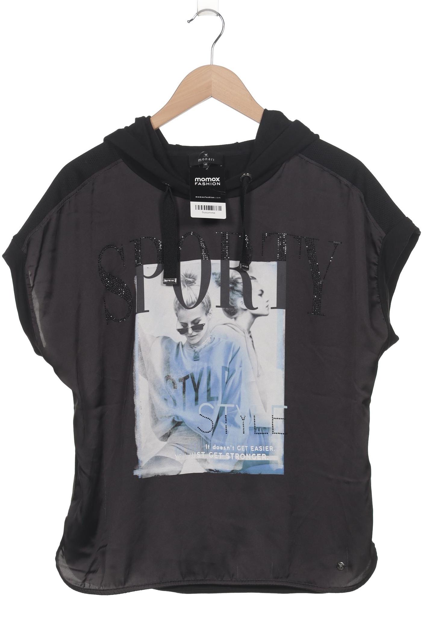 

monari Damen T-Shirt, schwarz, Gr. 40