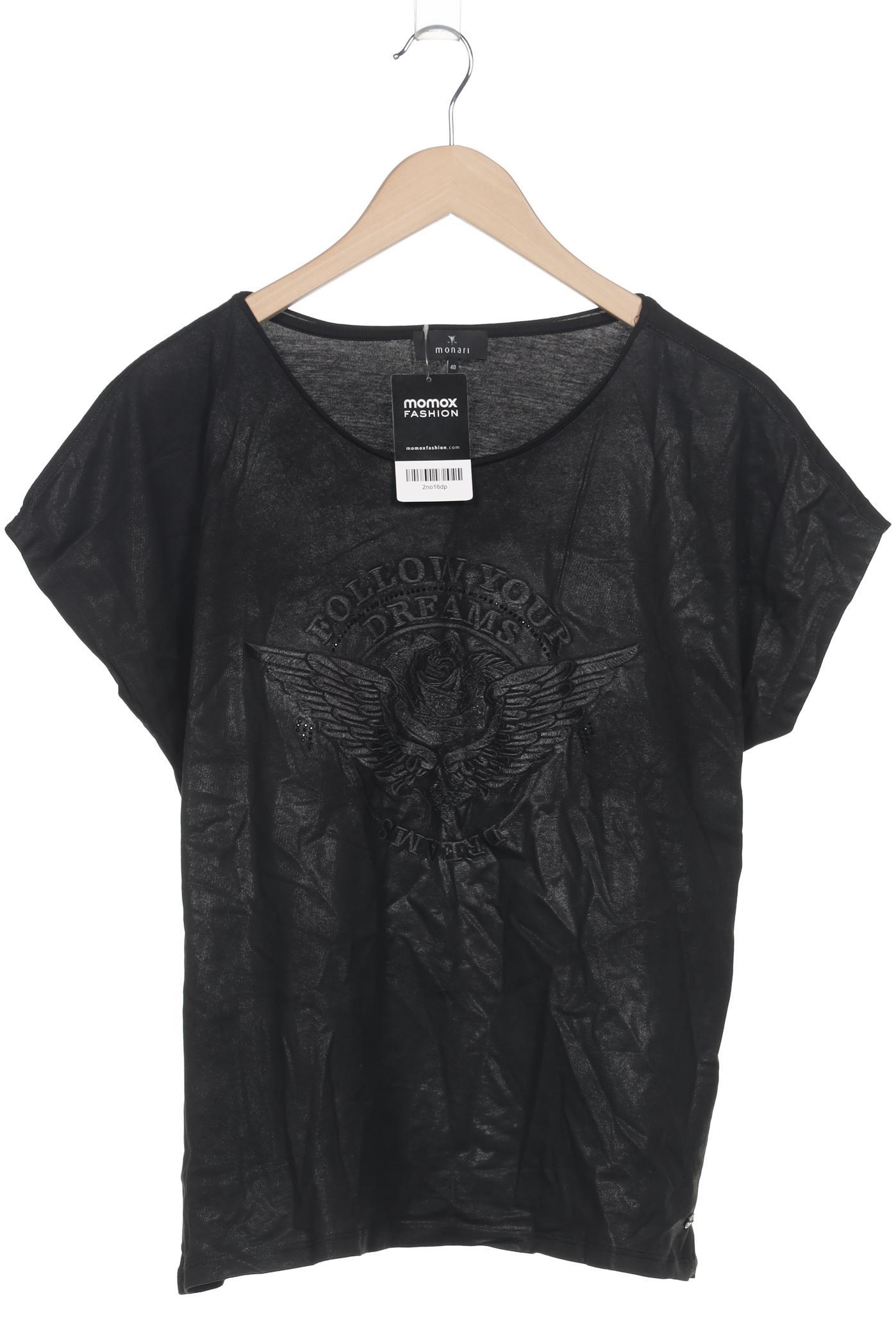 

monari Damen T-Shirt, schwarz, Gr. 40