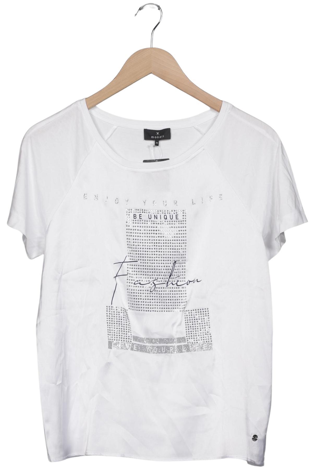 

monari Damen T-Shirt, weiß, Gr. 36