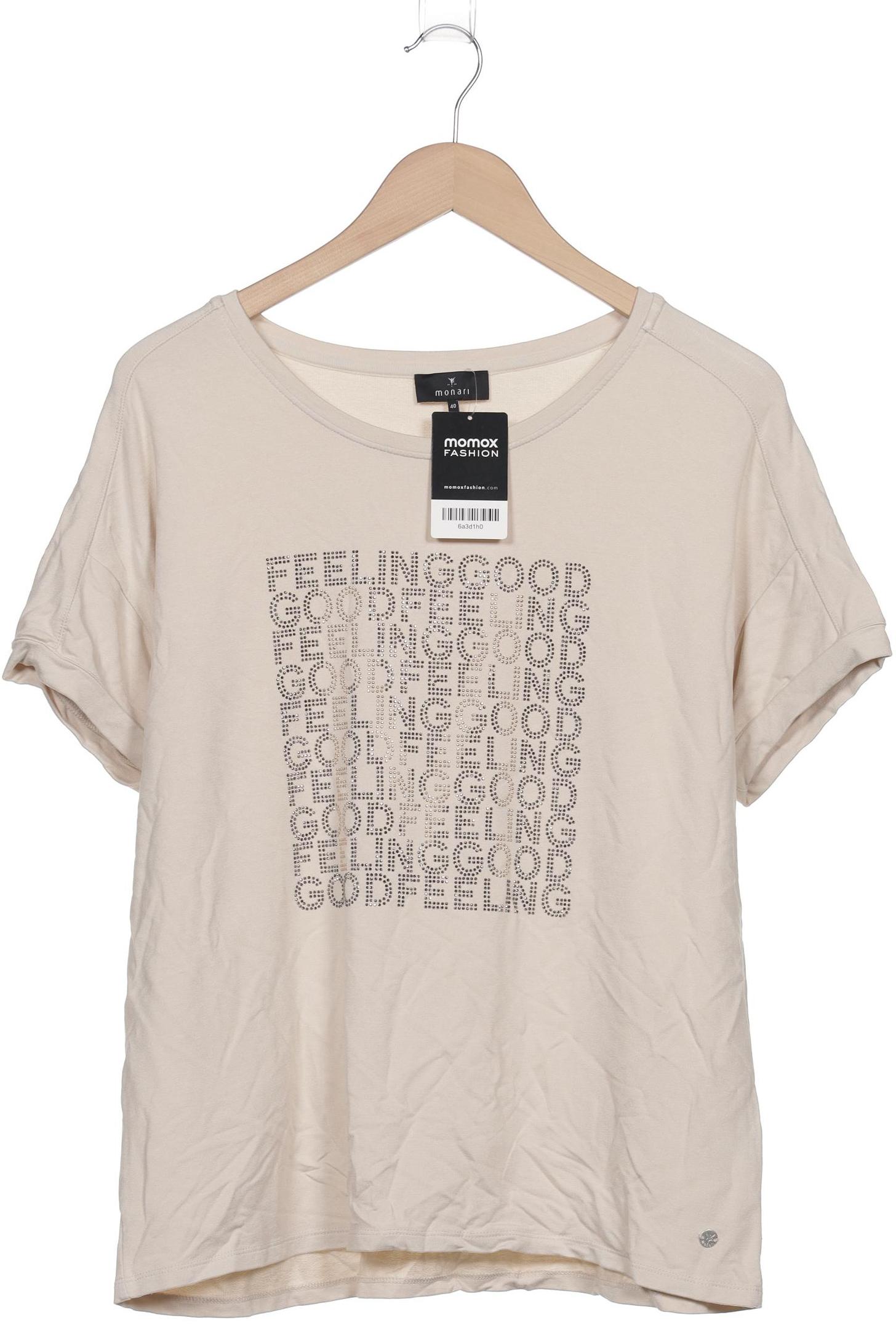 

monari Damen T-Shirt, beige, Gr. 40