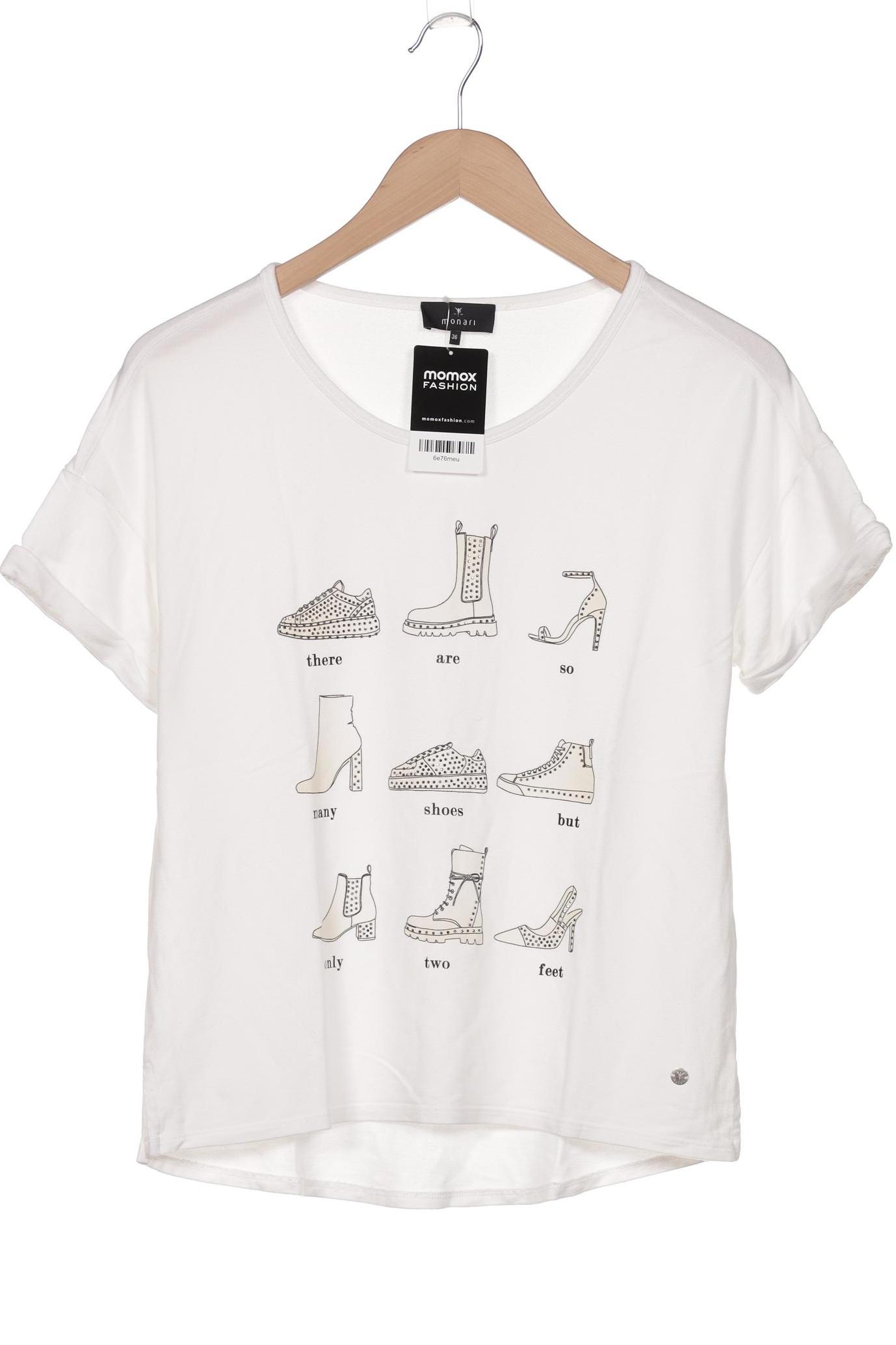 

monari Damen T-Shirt, weiß, Gr. 36