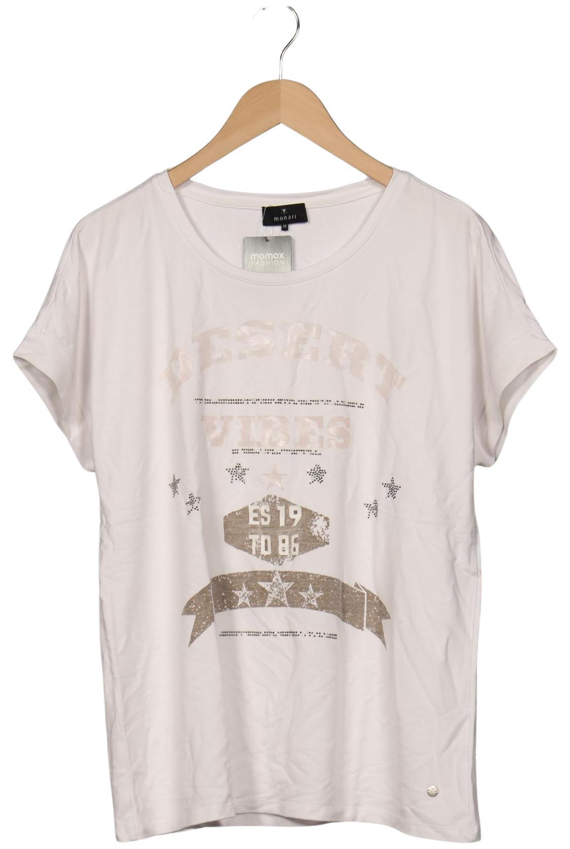 

monari Damen T-Shirt, cremeweiß, Gr. 40