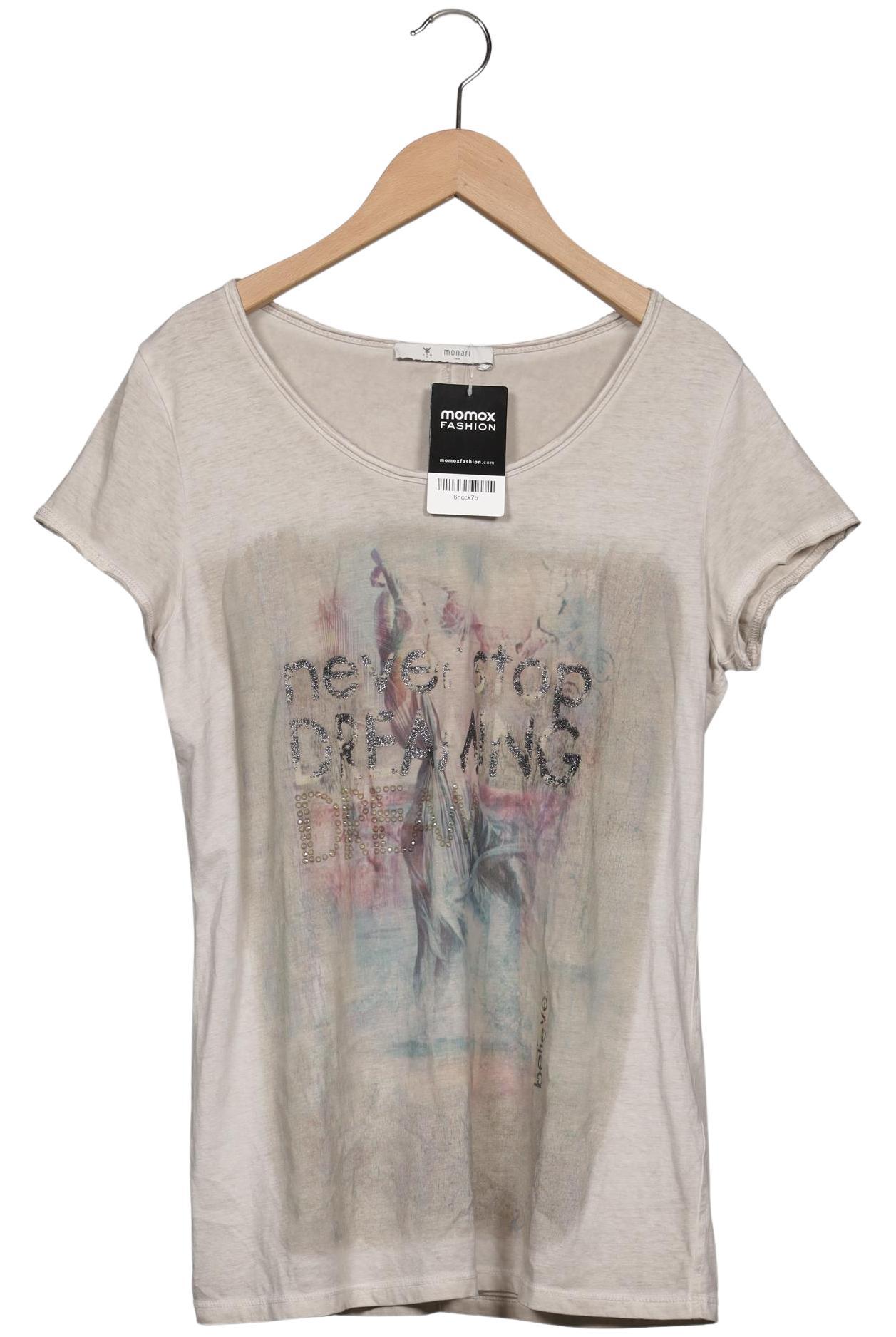 

monari Damen T-Shirt, beige, Gr. 36