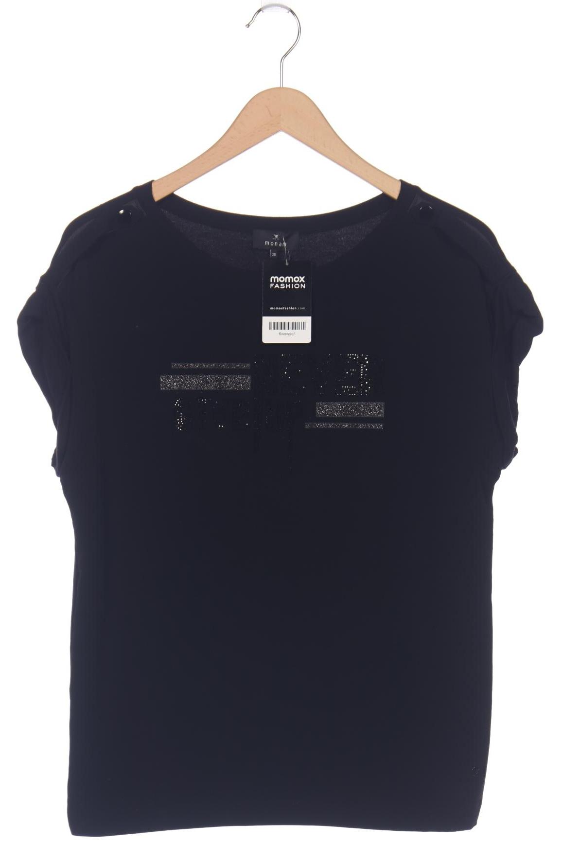 

monari Damen T-Shirt, schwarz, Gr. 38