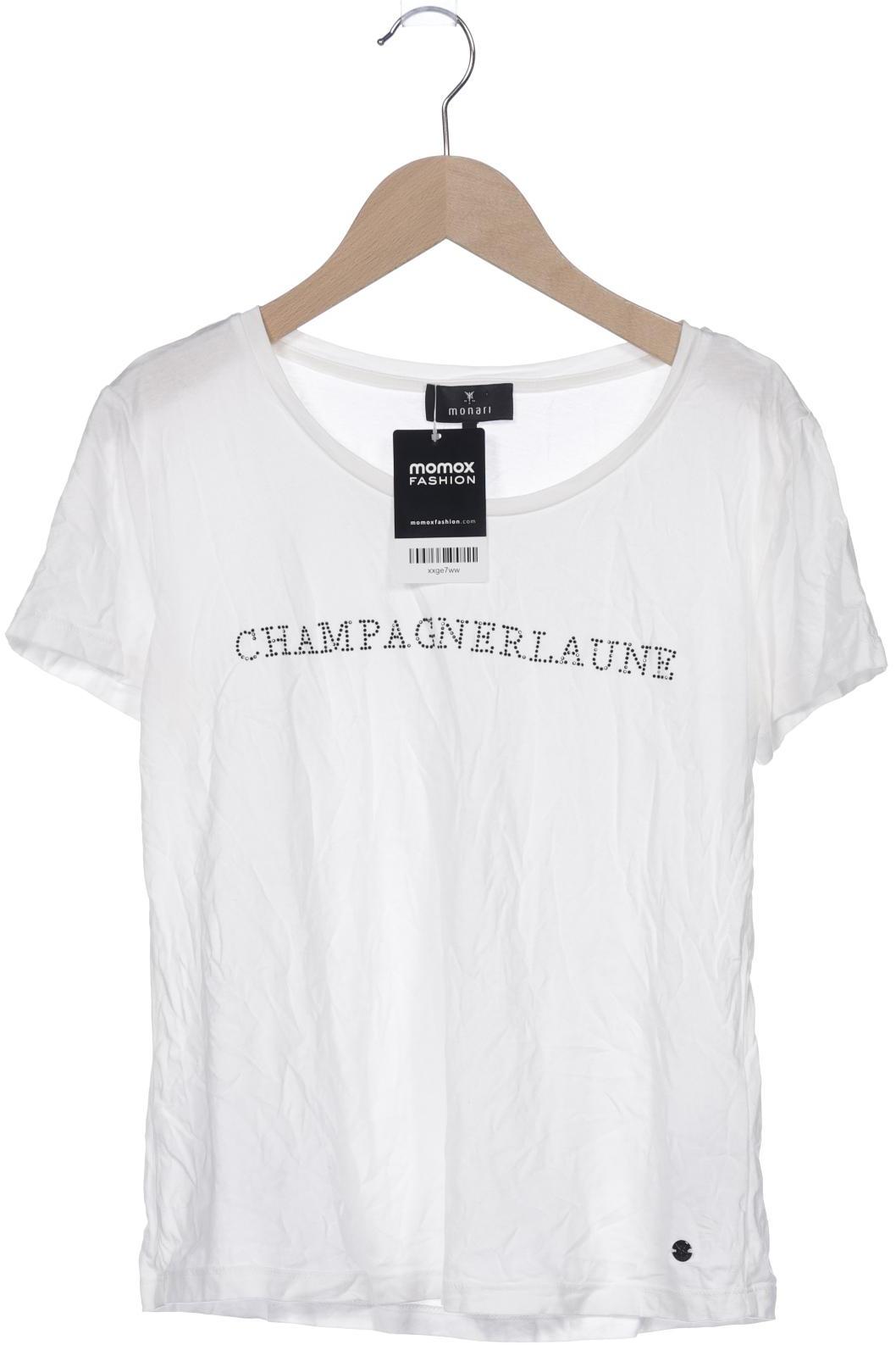 

monari Damen T-Shirt, cremeweiß, Gr. 36