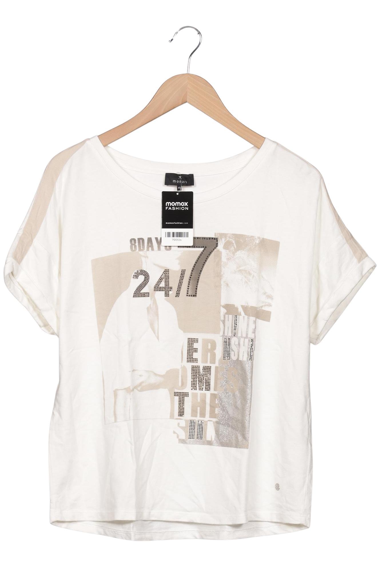 

monari Damen T-Shirt, weiß, Gr. 40