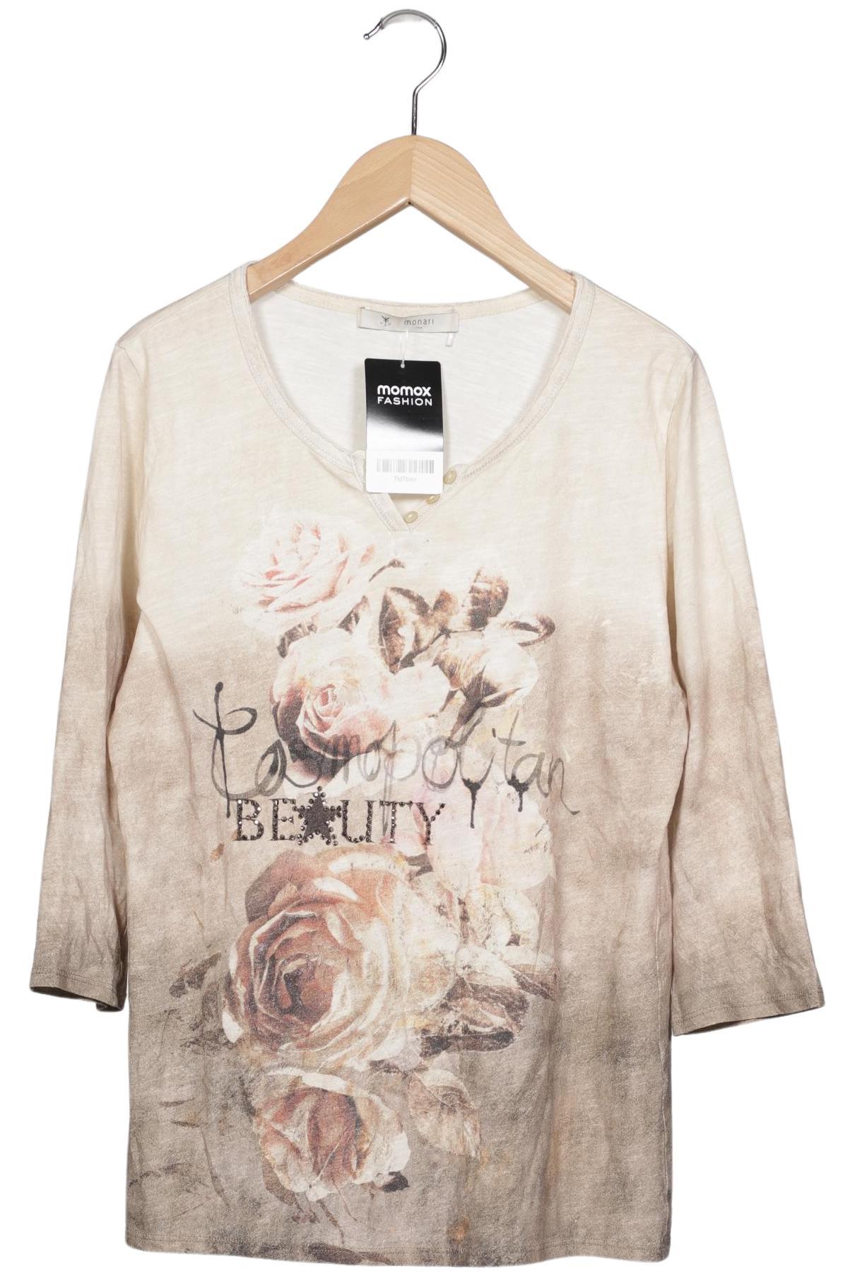 

monari Damen T-Shirt, beige, Gr. 38
