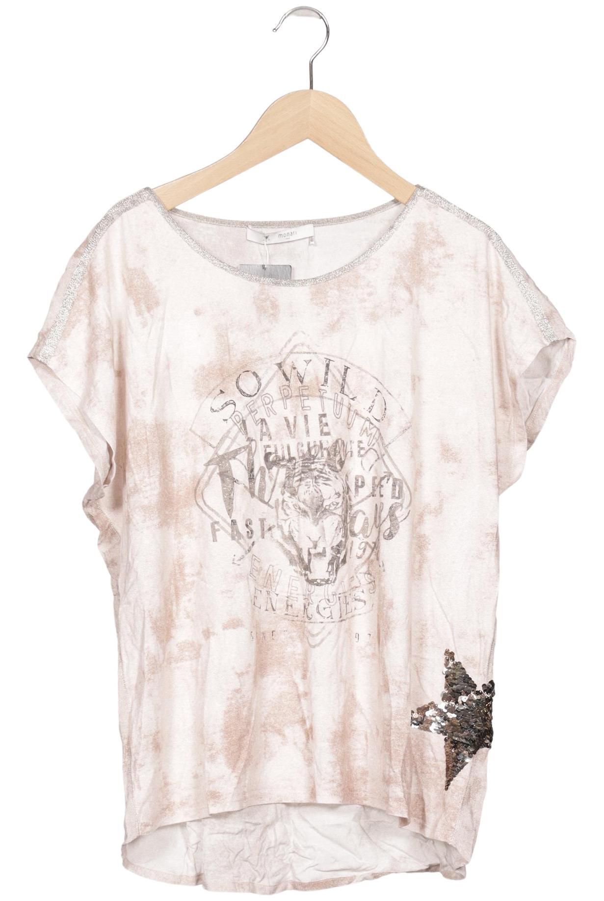 

monari Damen T-Shirt, beige, Gr. 42