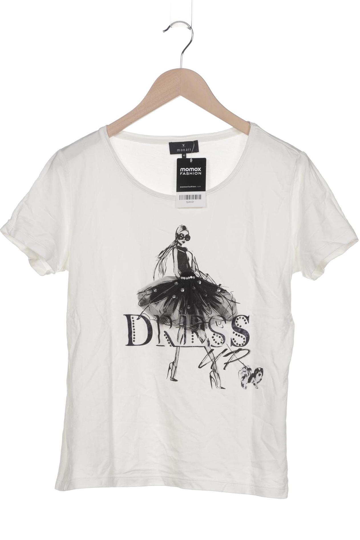

monari Damen T-Shirt, weiß, Gr. 40