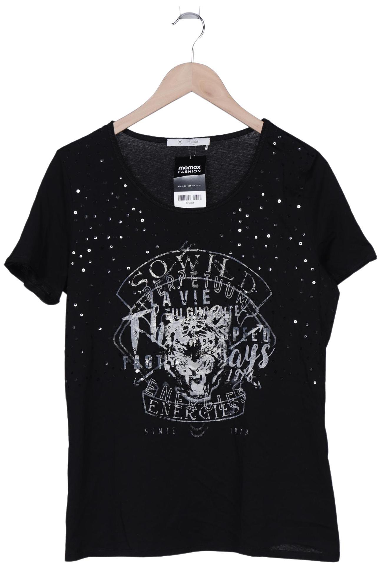 

monari Damen T-Shirt, schwarz, Gr. 42