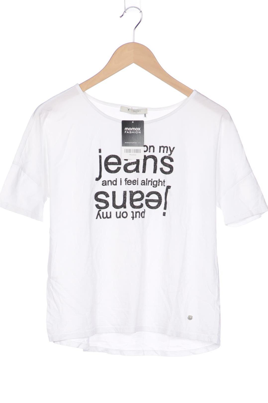 

monari Damen T-Shirt, weiß