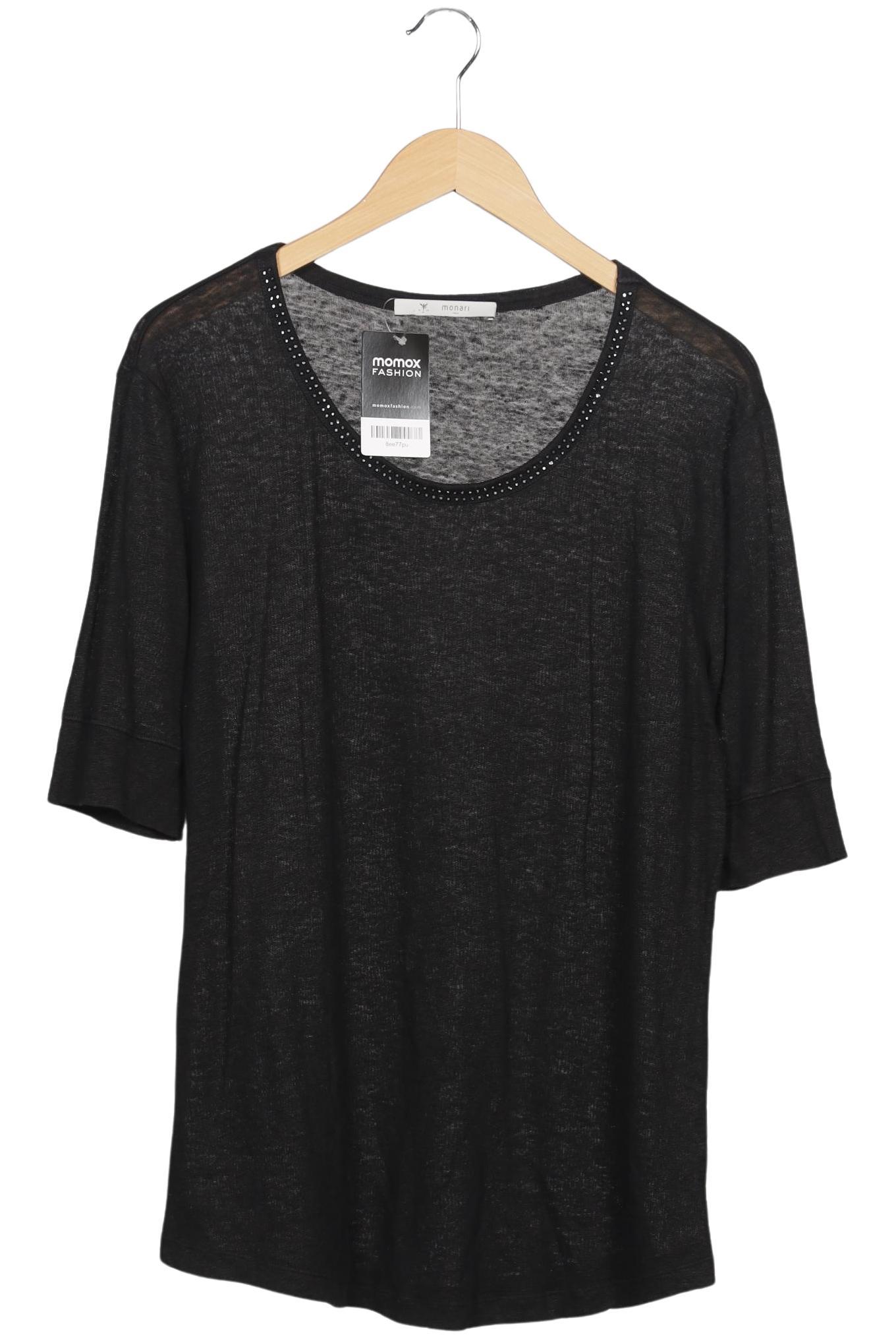 

monari Damen T-Shirt, schwarz, Gr. 44