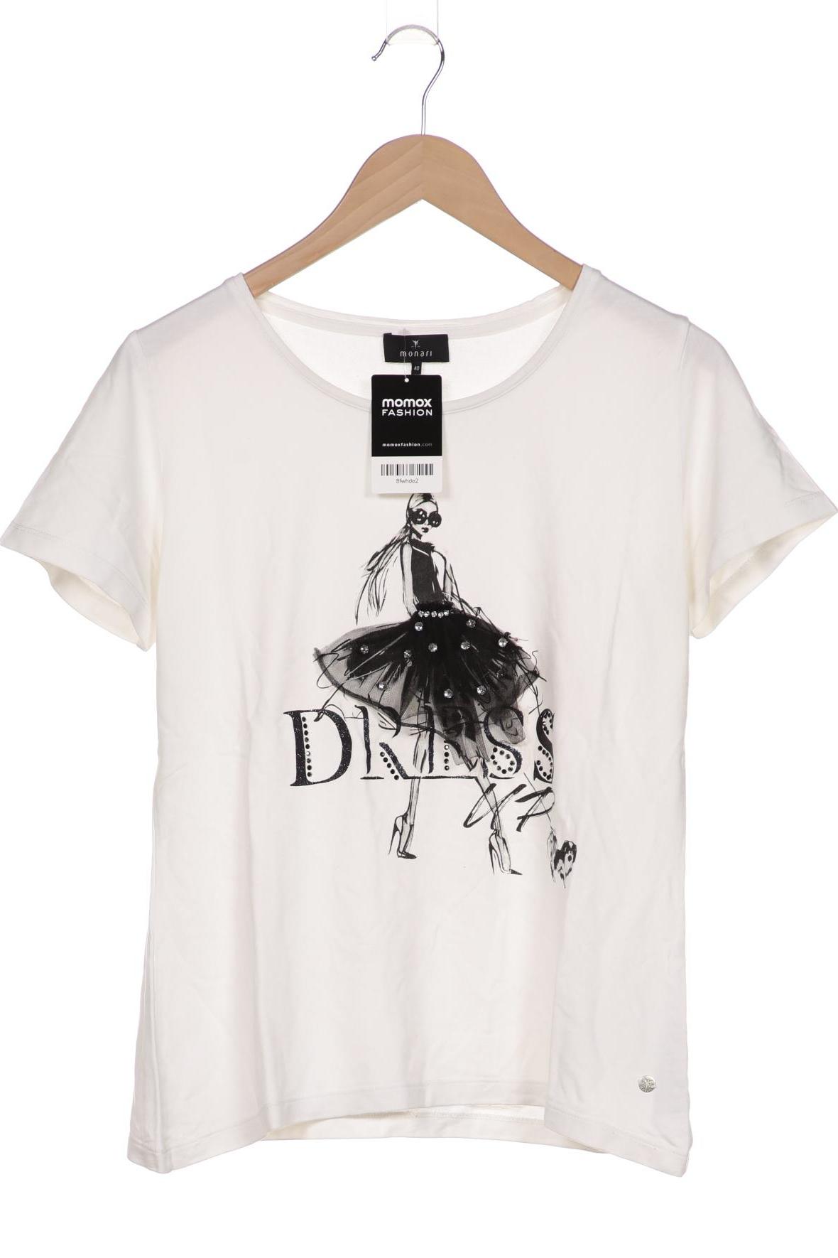 

monari Damen T-Shirt, weiß, Gr. 40