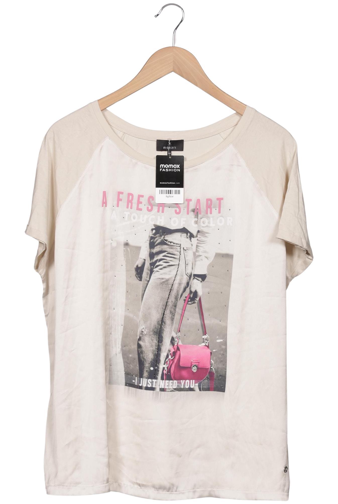 

monari Damen T-Shirt, beige, Gr. 44
