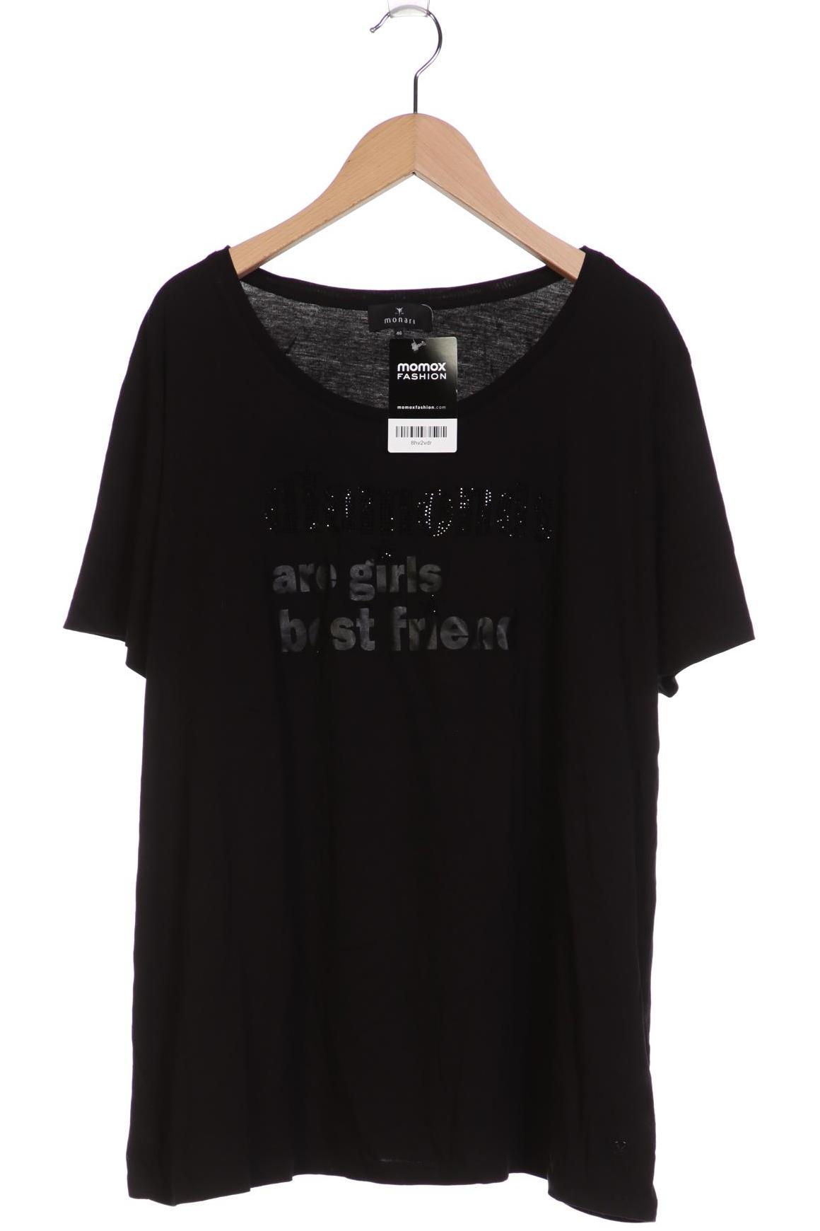 

monari Damen T-Shirt, schwarz, Gr. 46