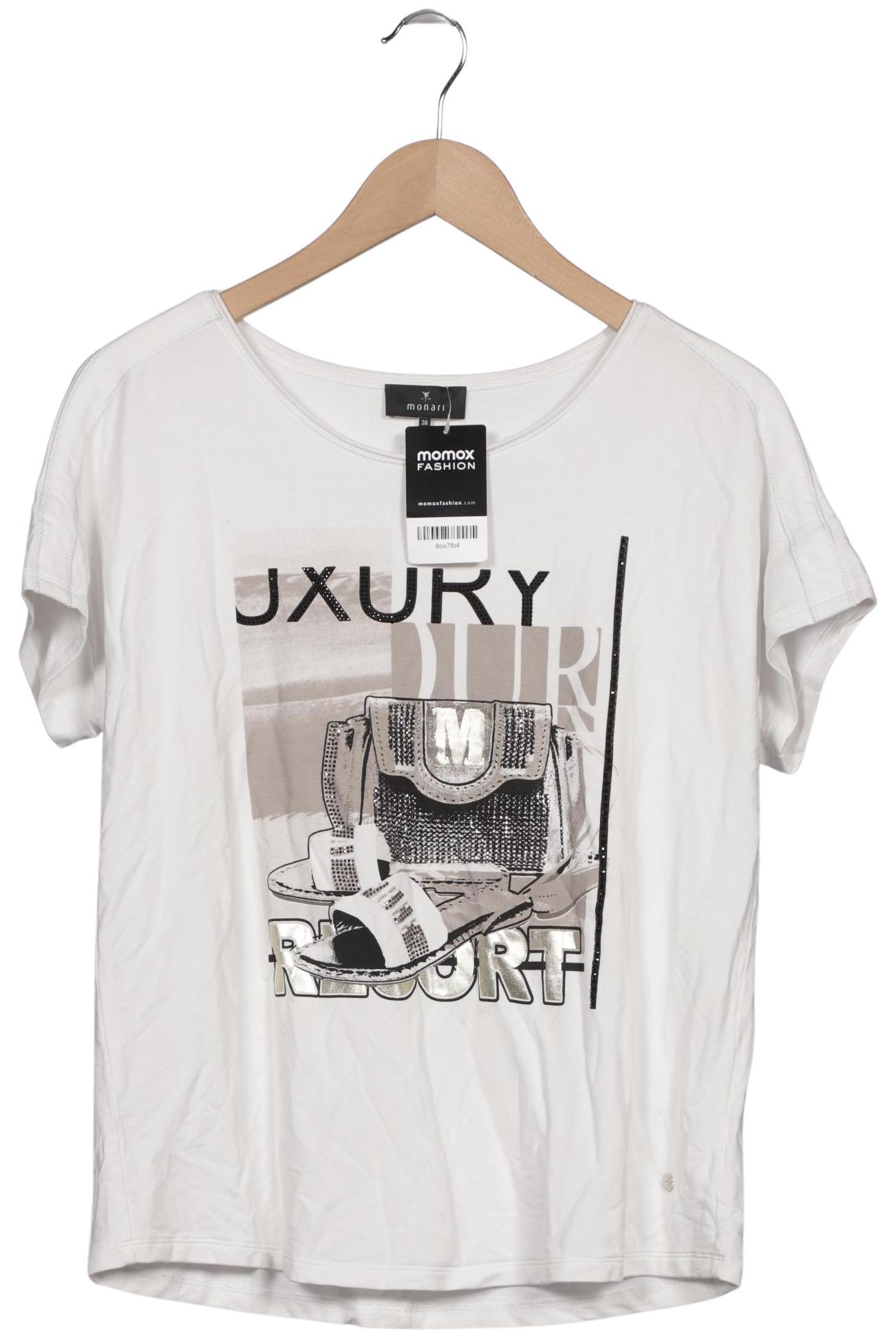 

monari Damen T-Shirt, weiß, Gr. 38