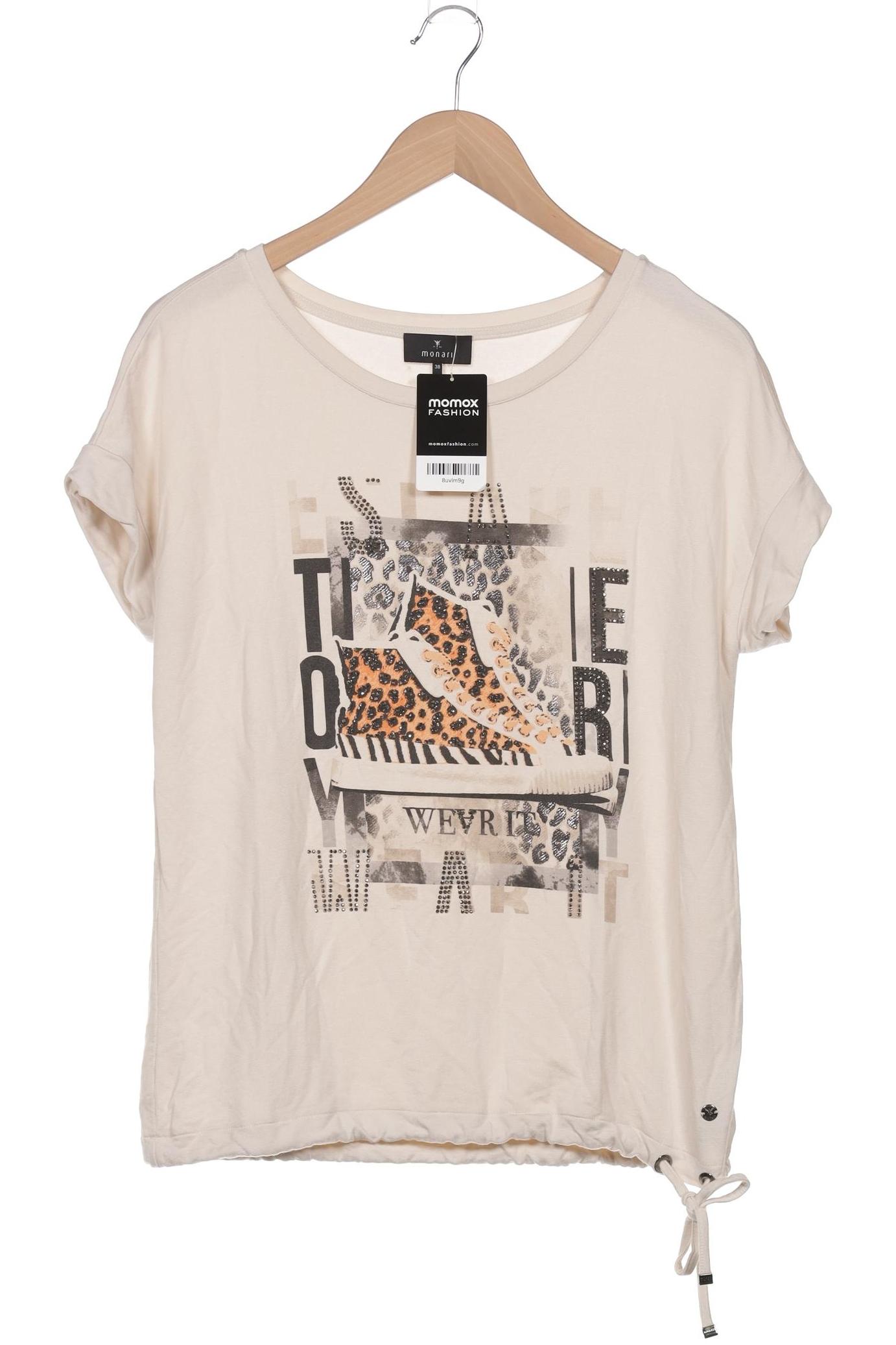 

monari Damen T-Shirt, cremeweiß, Gr. 38
