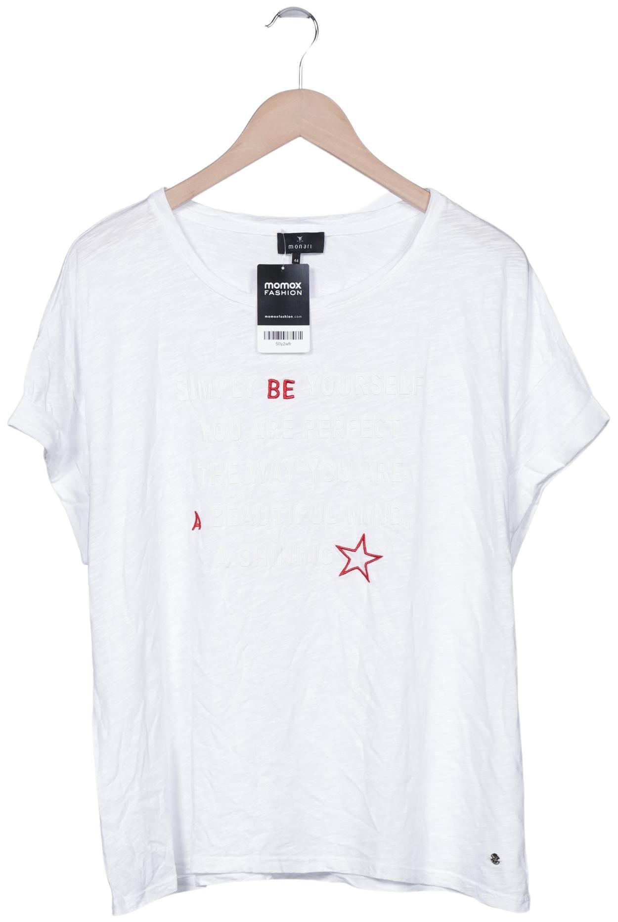 

monari Damen T-Shirt, weiß, Gr. 44