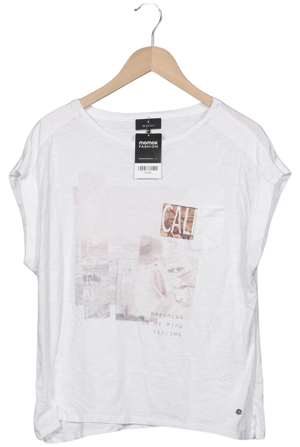 

monari Damen T-Shirt, weiß, Gr. 42