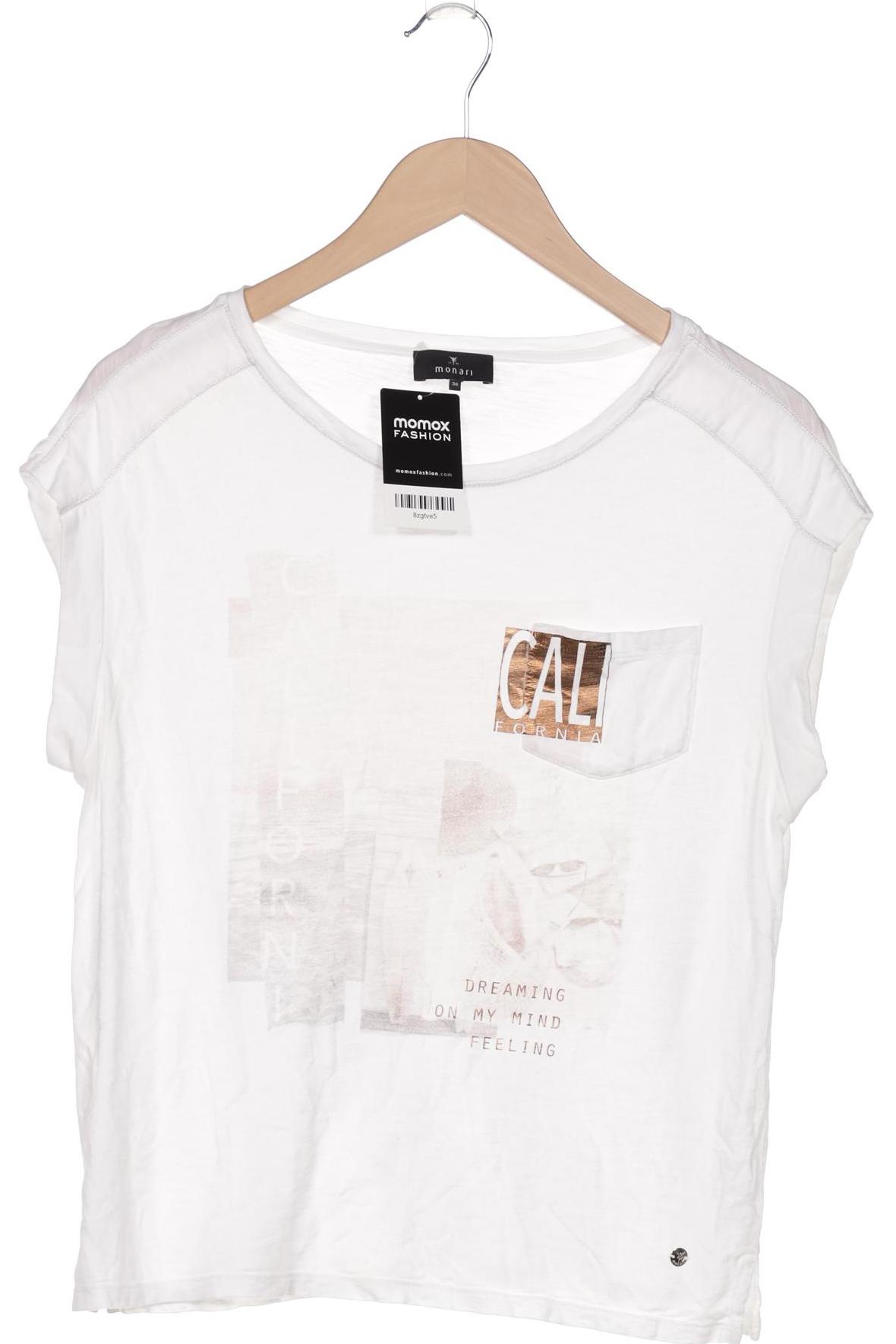 

monari Damen T-Shirt, weiß, Gr. 36