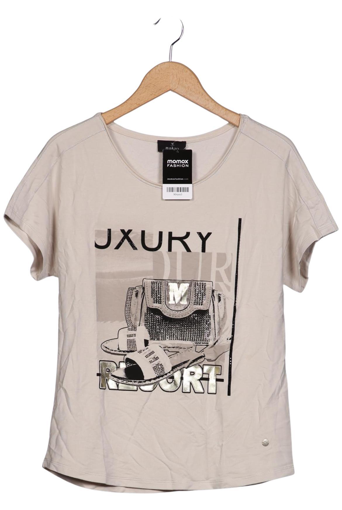 

monari Damen T-Shirt, beige, Gr. 36