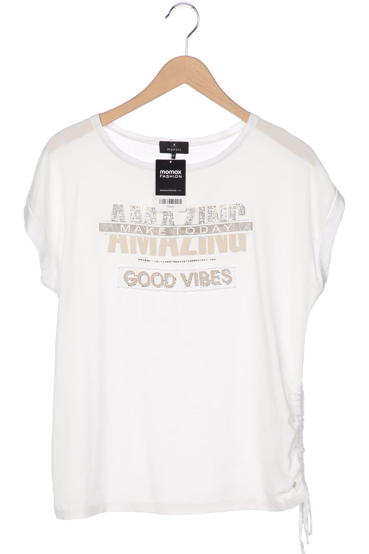 

monari Damen T-Shirt, weiß