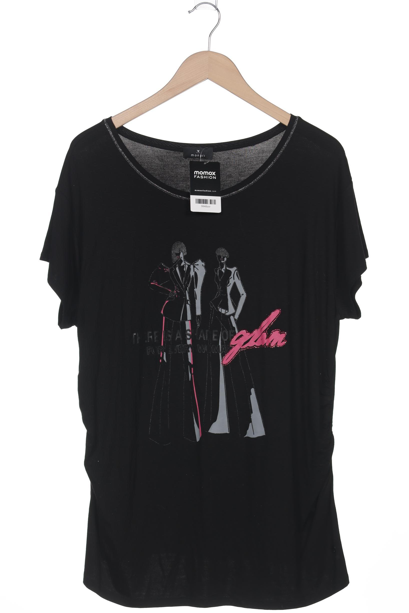 

monari Damen T-Shirt, schwarz, Gr. 46