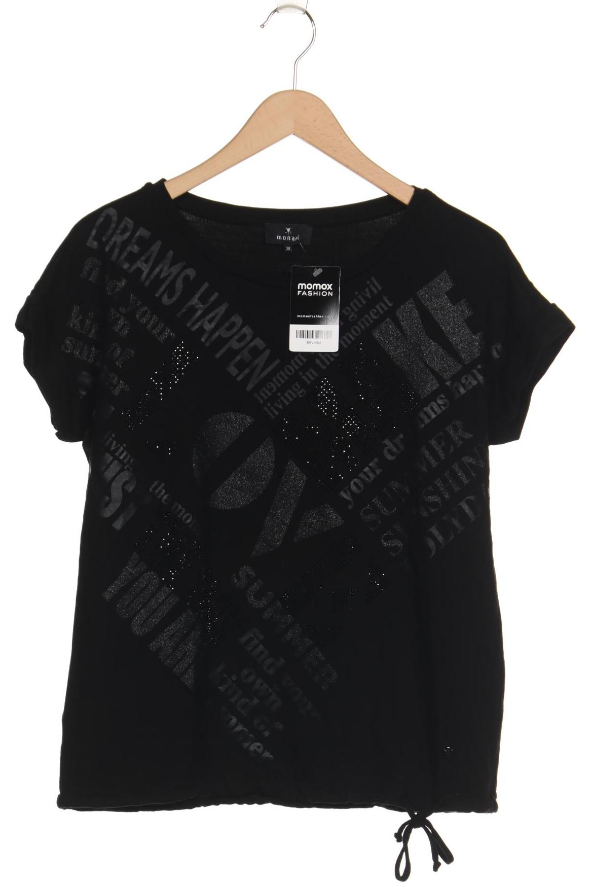 

monari Damen T-Shirt, schwarz, Gr. 38