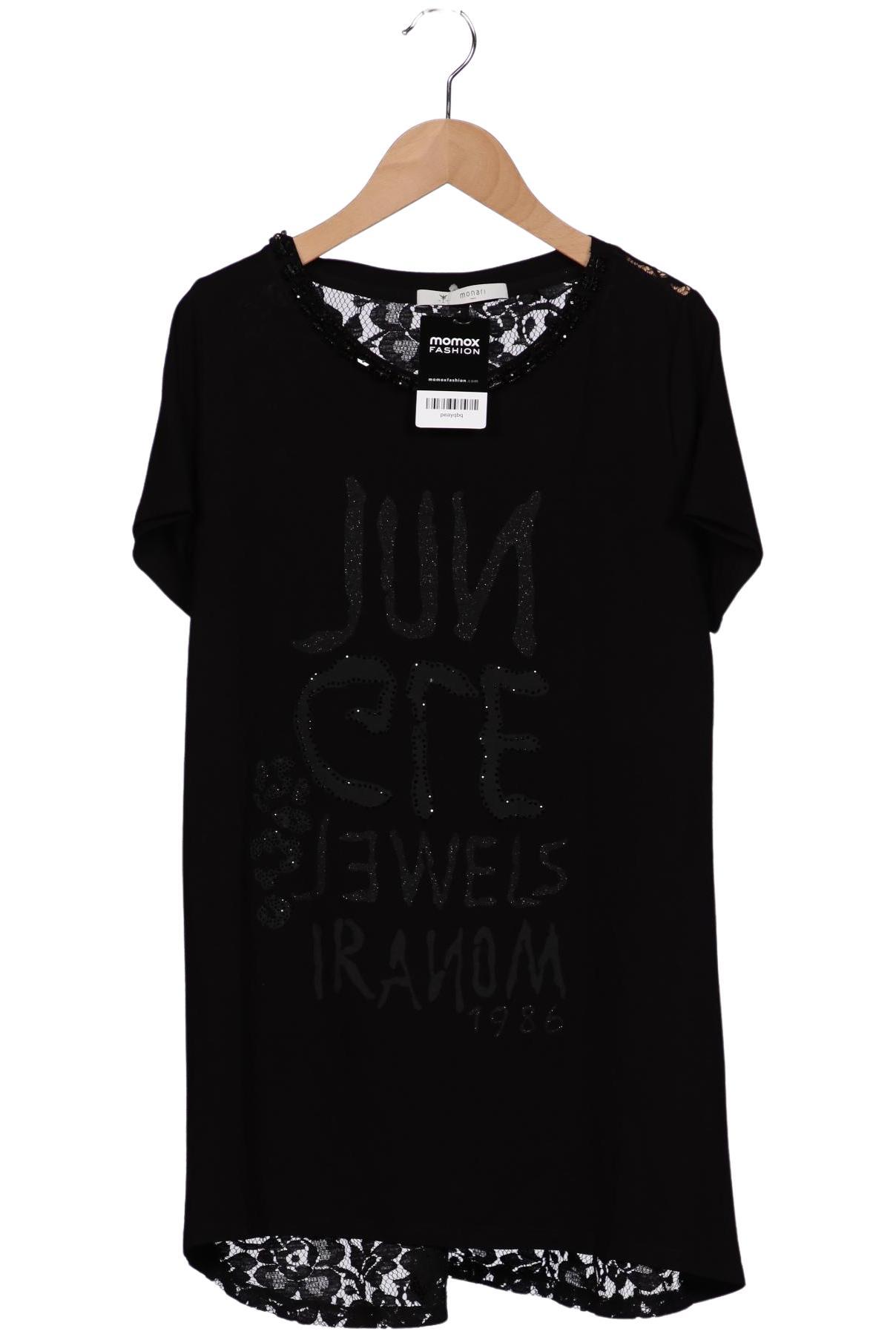 

monari Damen T-Shirt, schwarz, Gr. 40