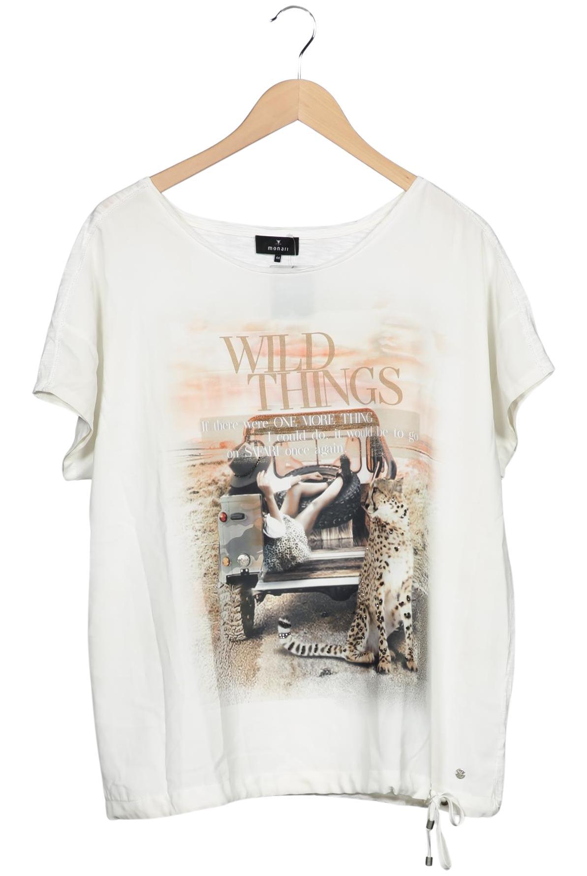 

monari Damen T-Shirt, cremeweiß, Gr. 44