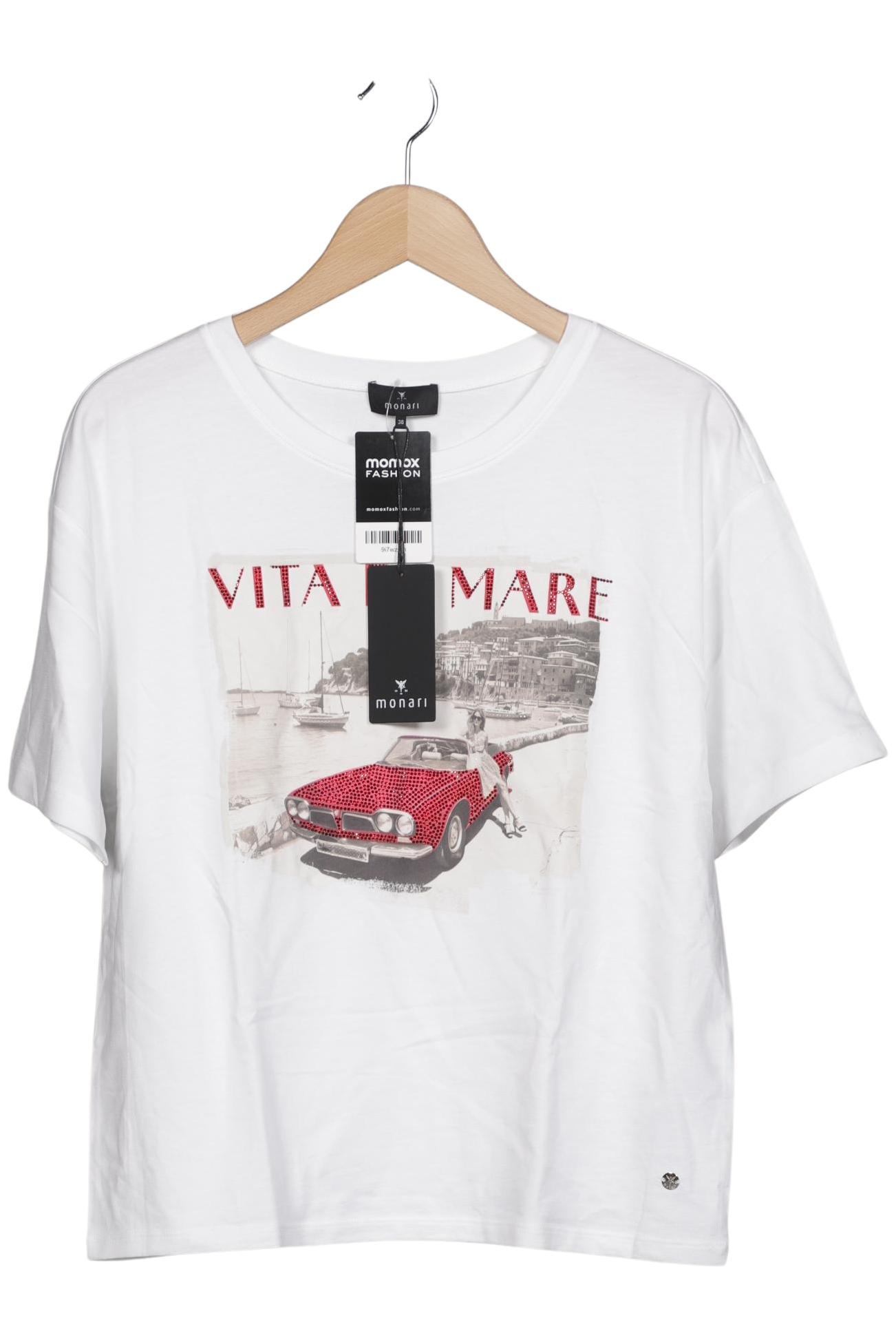 

monari Damen T-Shirt, weiß, Gr. 38