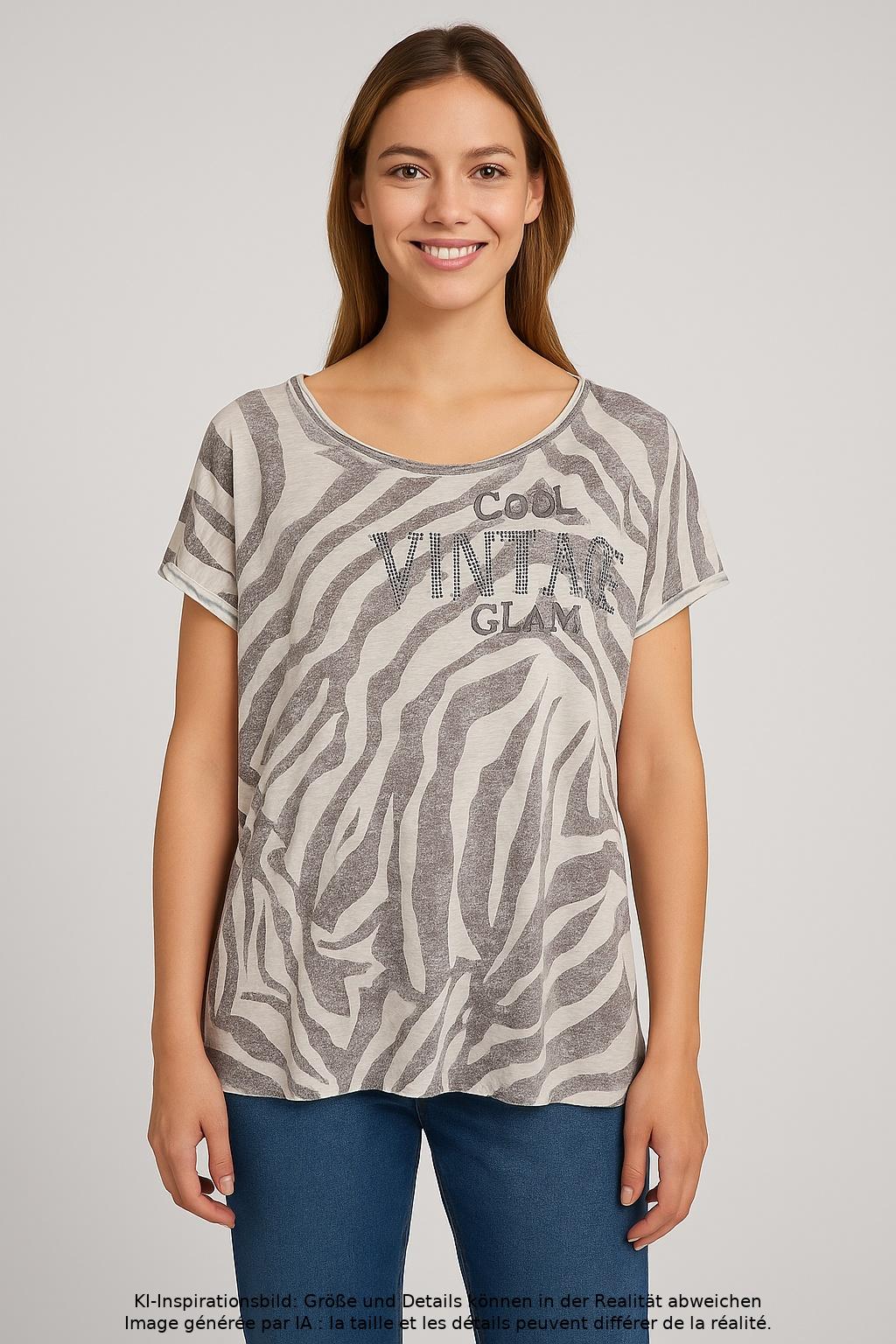 

monari Damen T-Shirt, mehrfarbig, Gr. 42