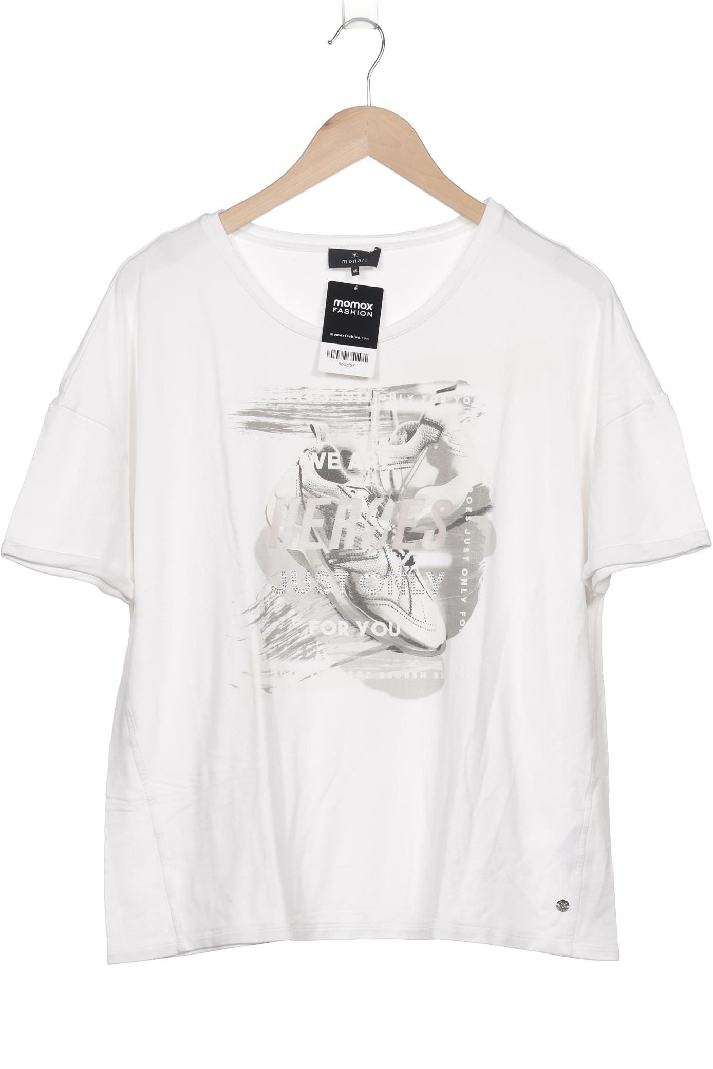 

monari Damen T-Shirt, weiß, Gr. 46
