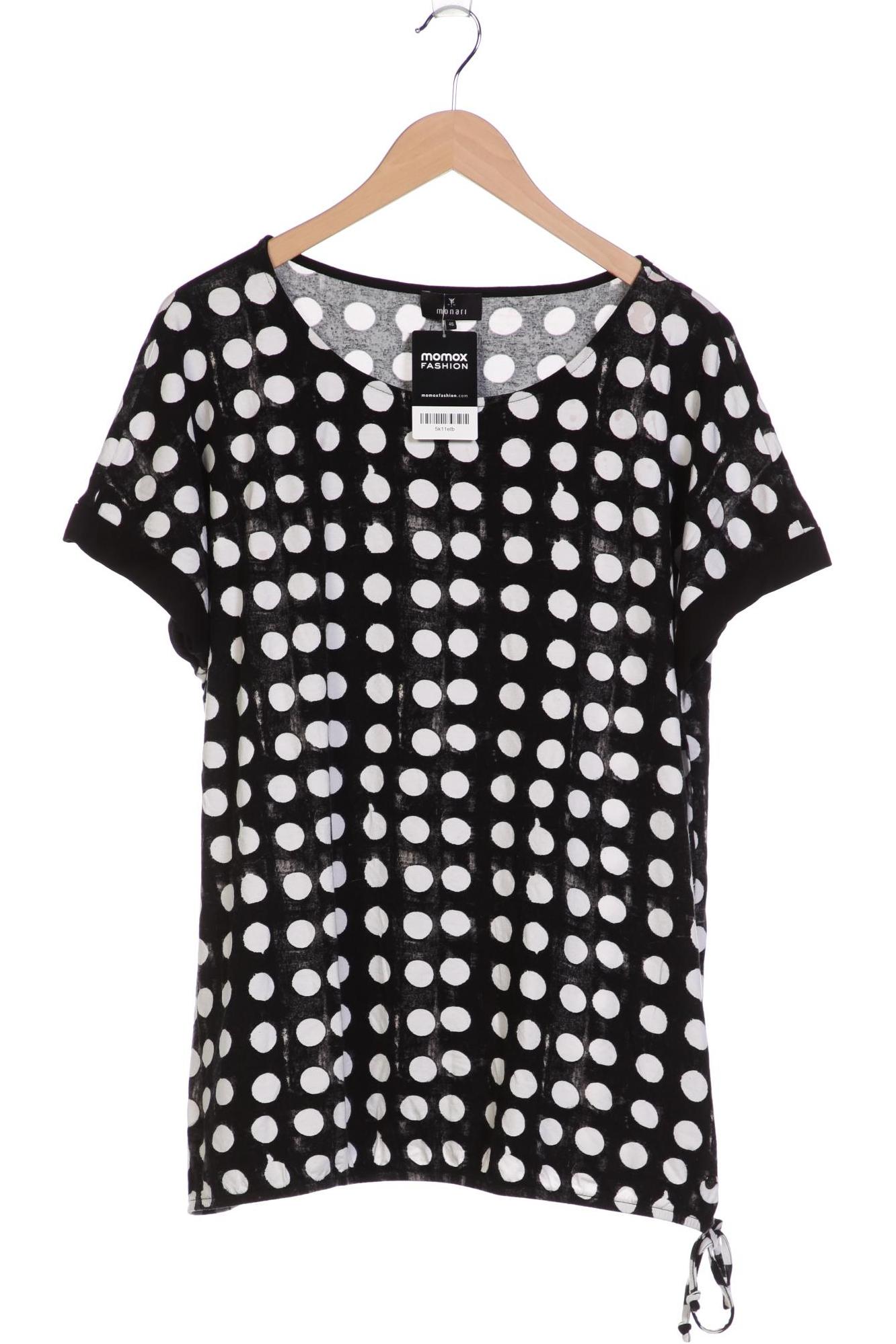 

monari Damen T-Shirt, schwarz, Gr. 46