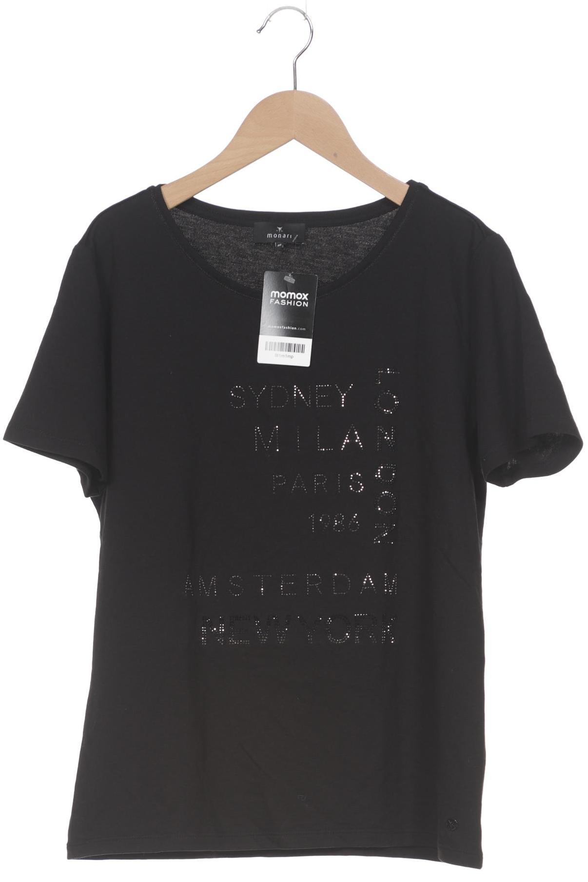 

monari Damen T-Shirt, schwarz, Gr. 40