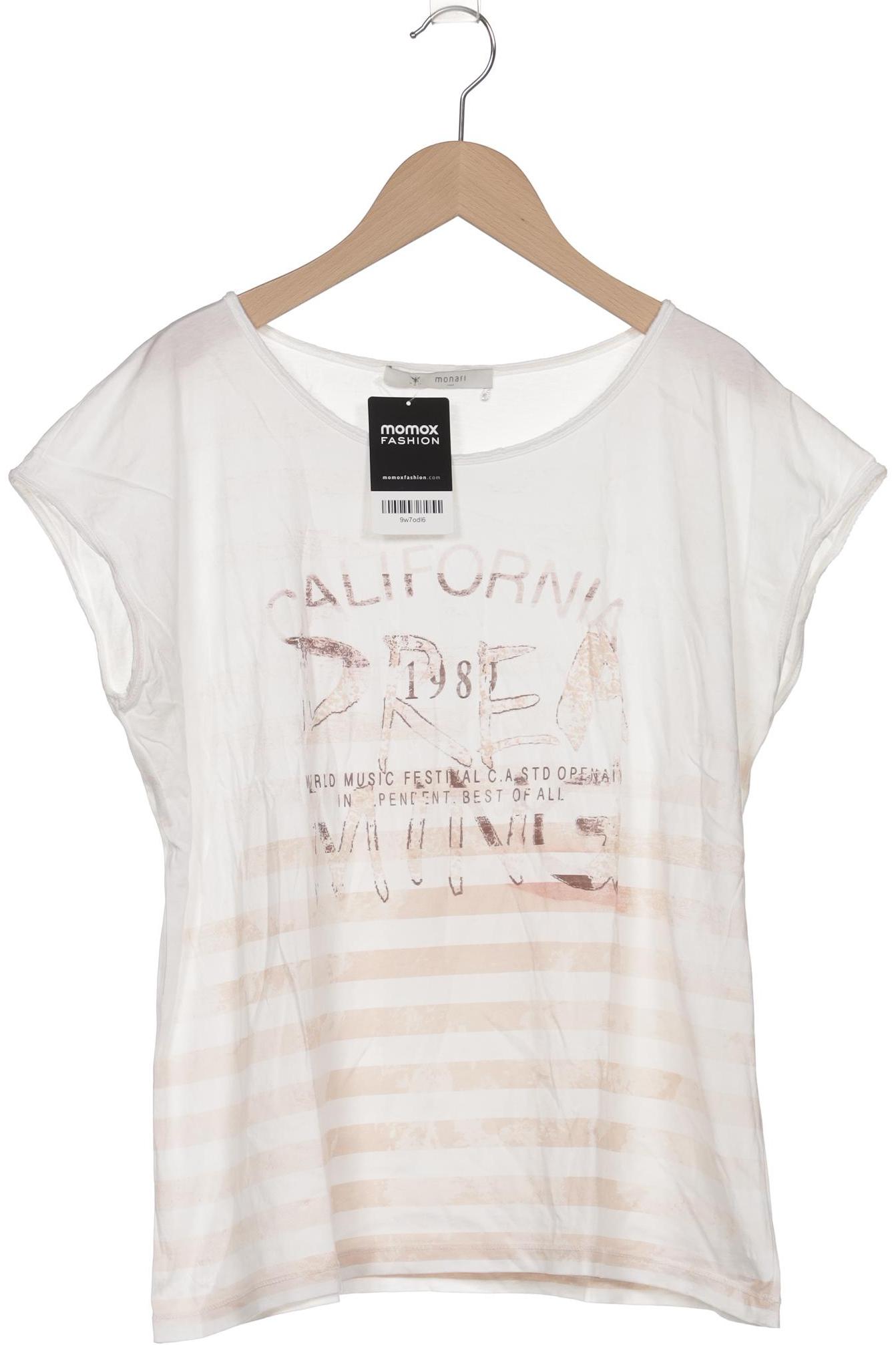 

monari Damen T-Shirt, weiß