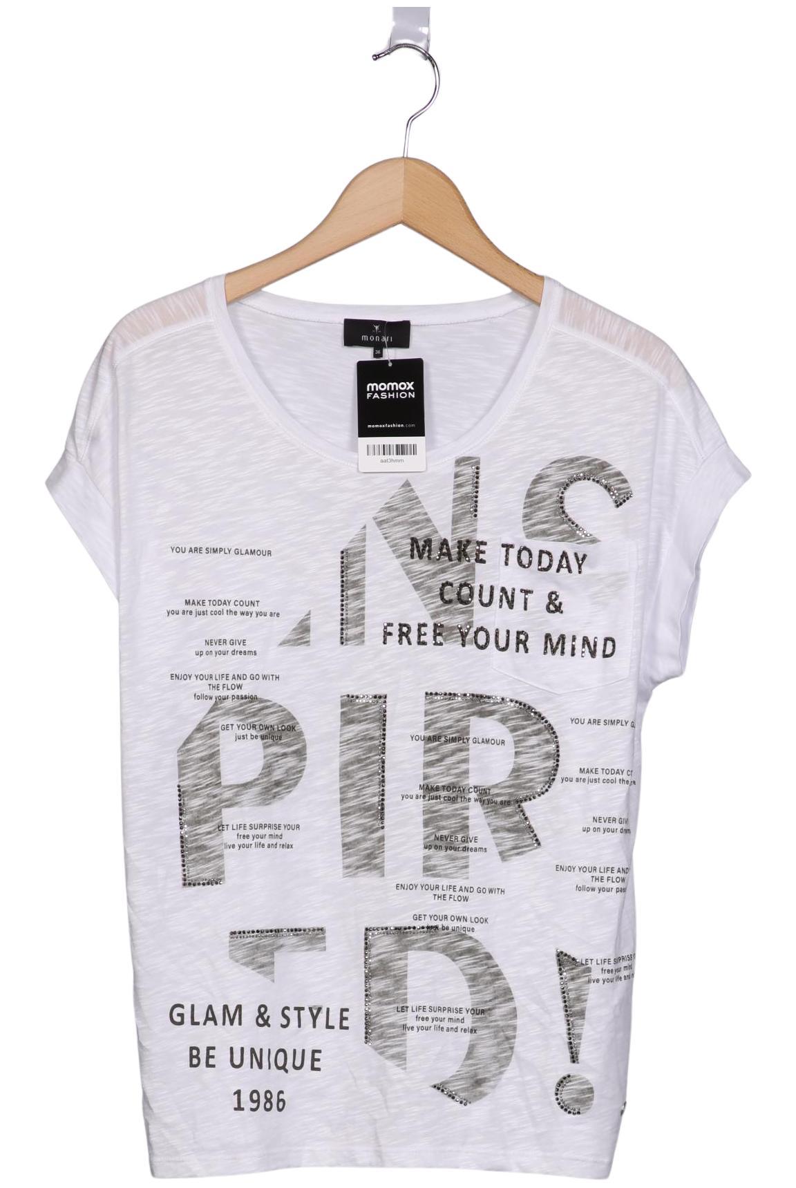 

monari Damen T-Shirt, weiß, Gr. 36