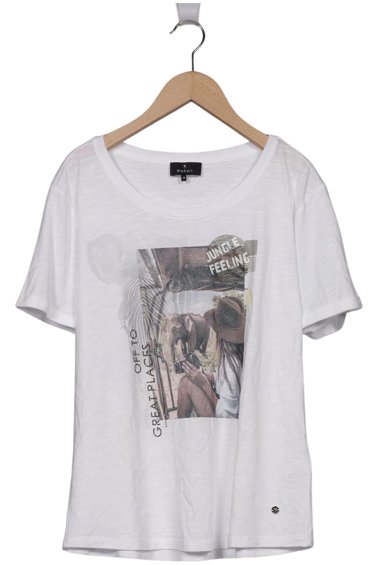 

monari Damen T-Shirt, weiß, Gr. 38