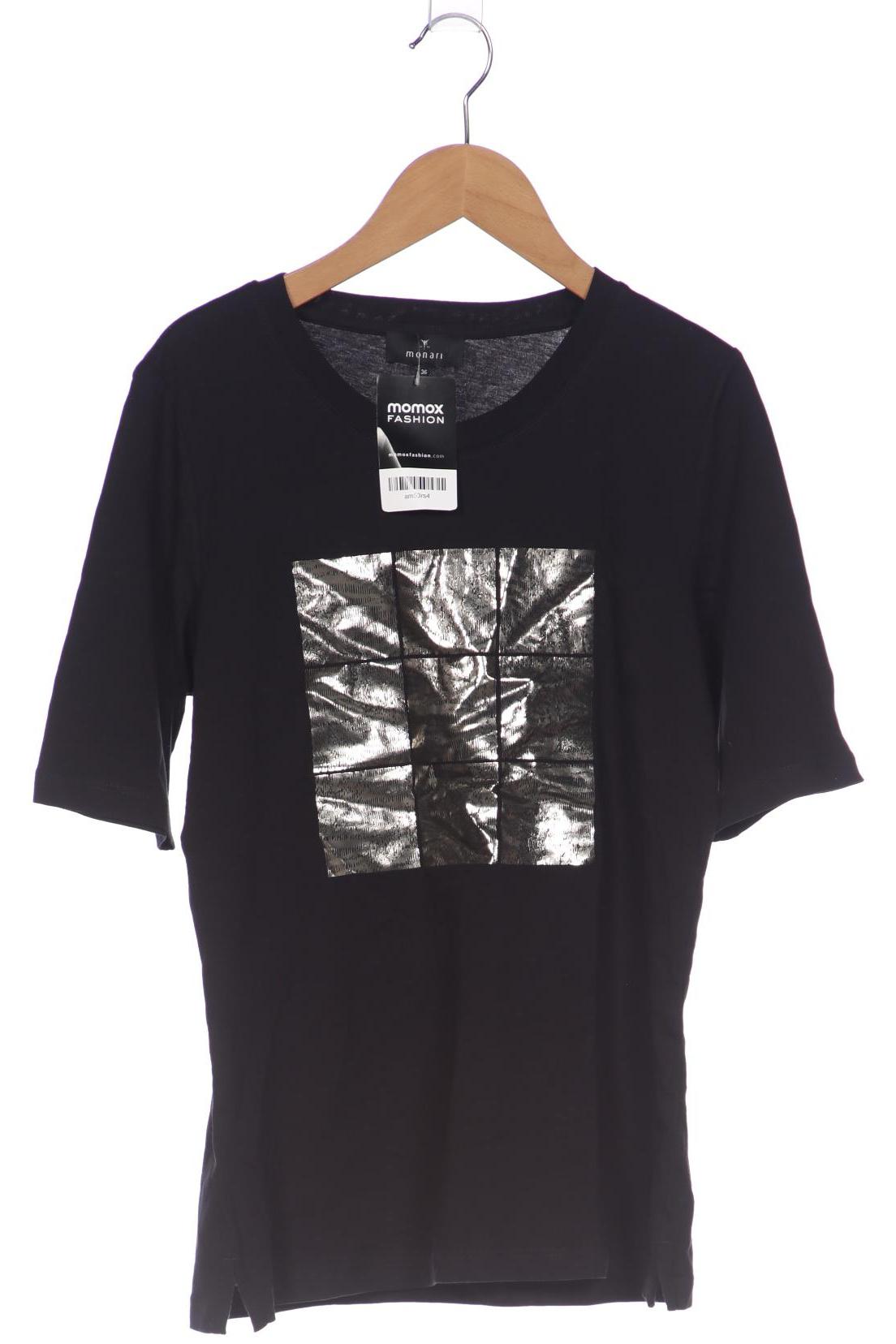 

monari Damen T-Shirt, schwarz, Gr. 36