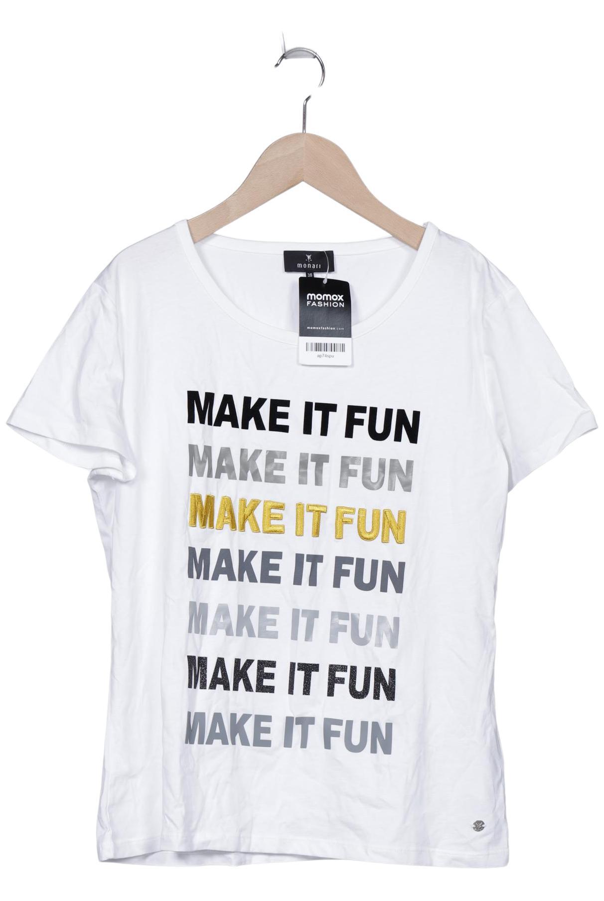 

monari Damen T-Shirt, weiß, Gr. 38