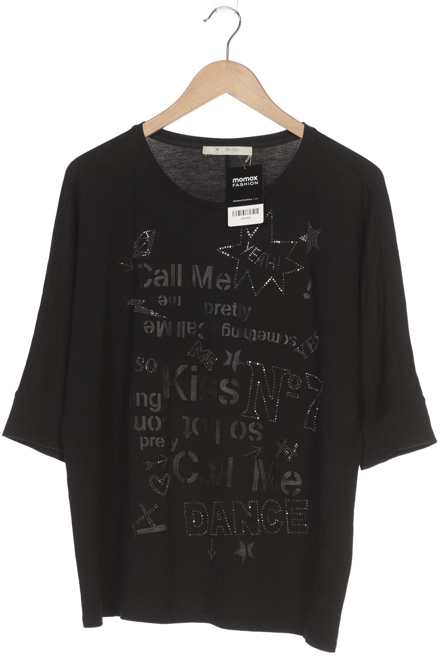 

monari Damen T-Shirt, schwarz, Gr. 40