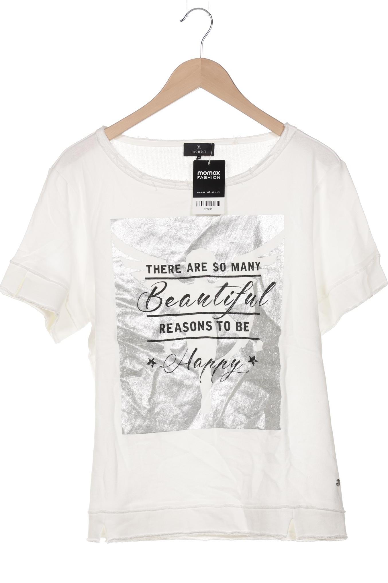 

monari Damen T-Shirt, weiß, Gr. 42