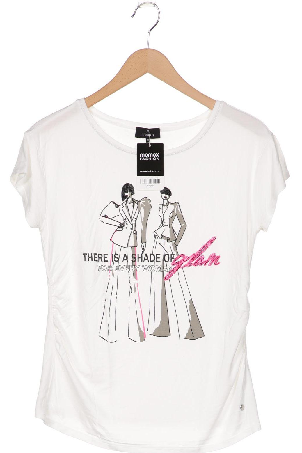 

monari Damen T-Shirt, weiß