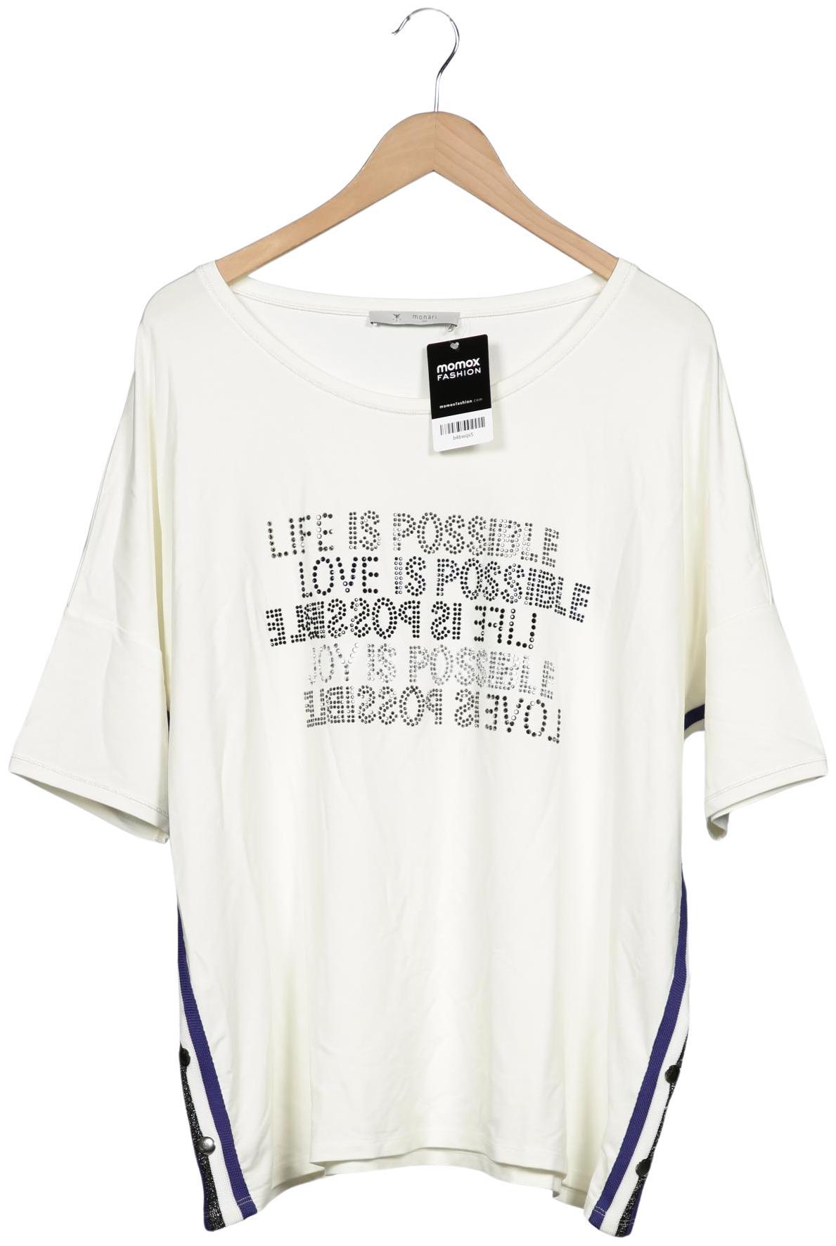 

monari Damen T-Shirt, weiß, Gr. 46