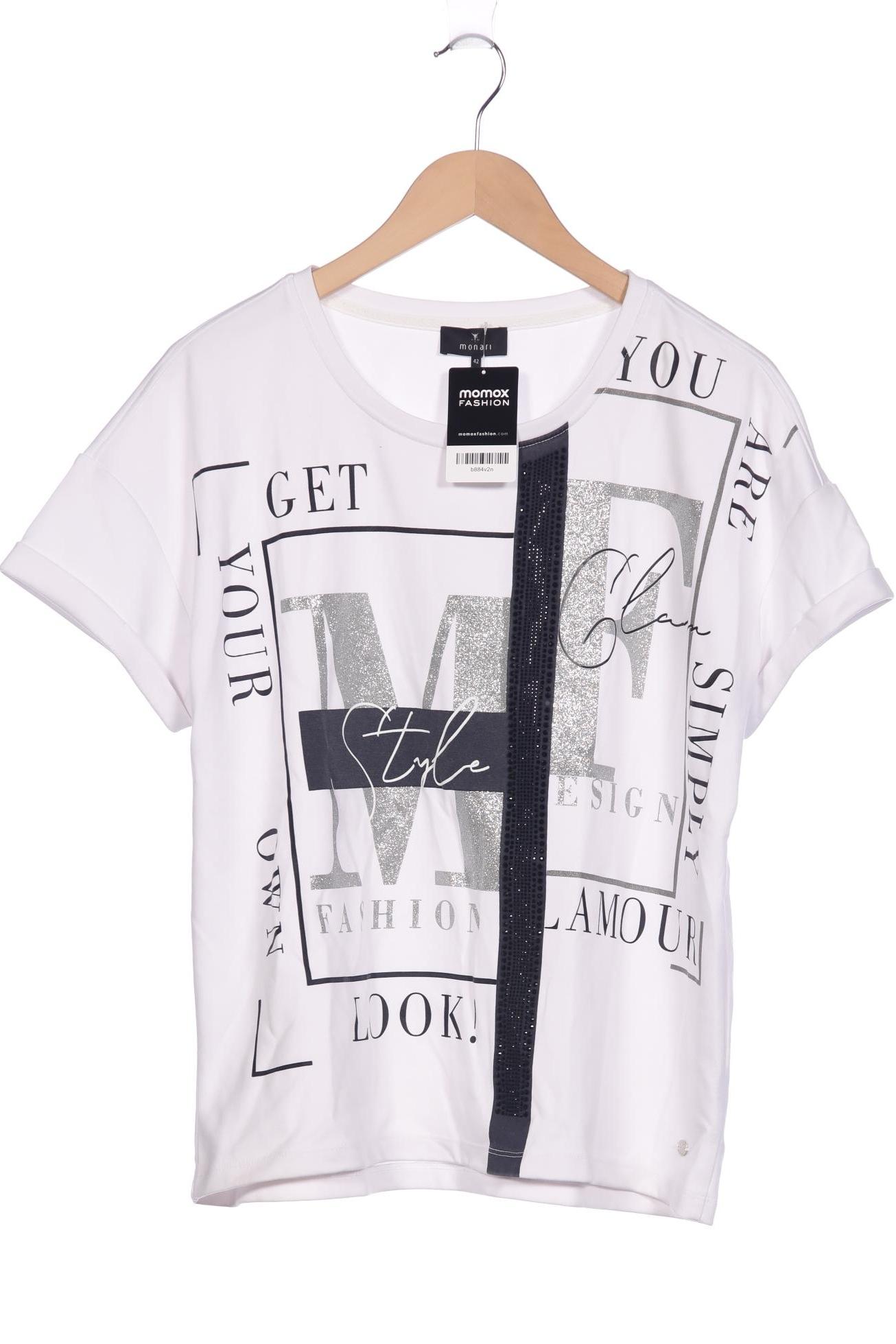 

monari Damen T-Shirt, weiß, Gr. 42