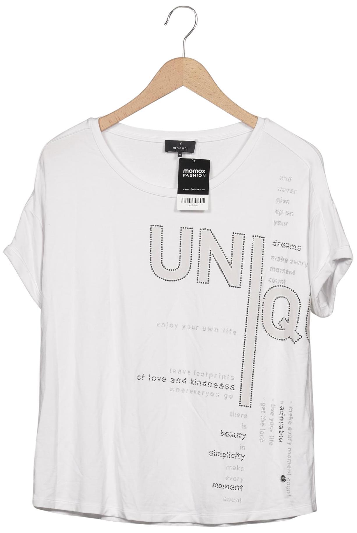 

monari Damen T-Shirt, weiß, Gr. 38