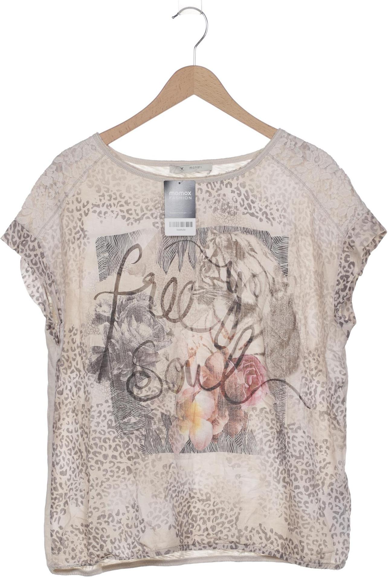 

monari Damen T-Shirt, beige, Gr. 44