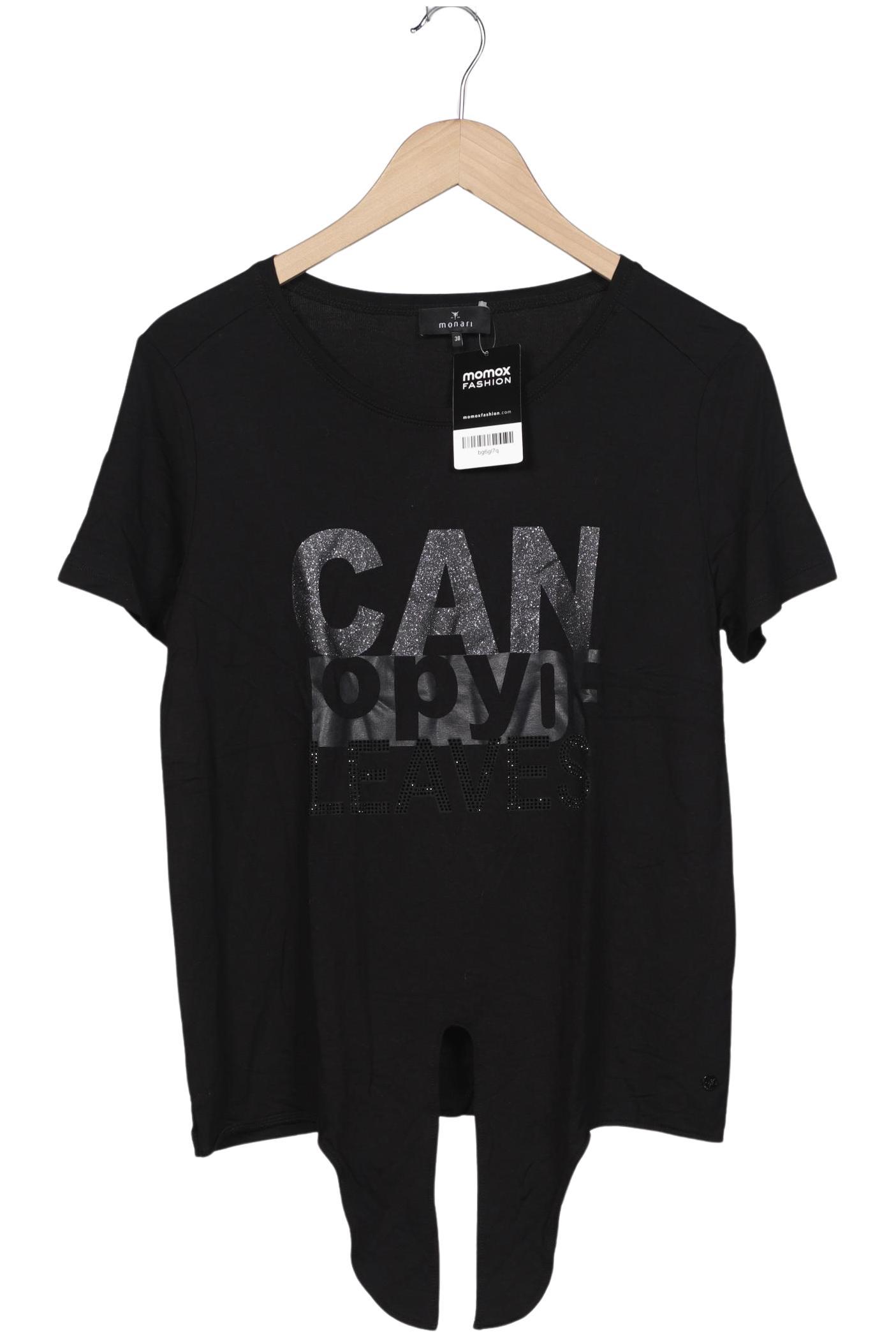 

monari Damen T-Shirt, schwarz, Gr. 38