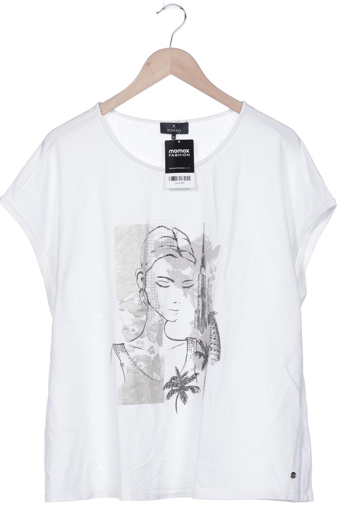 

monari Damen T-Shirt, weiß, Gr. 46
